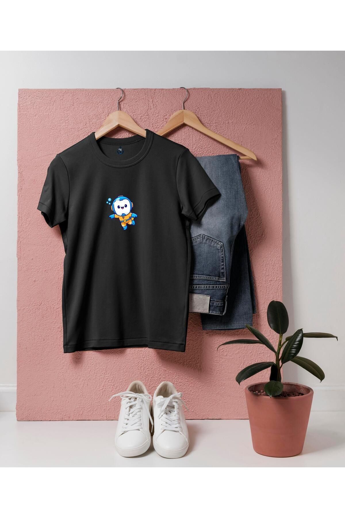 bahriyeli.jpeg Oversize Dalgıç Beyaz Diş tasarım unisex T-shirt