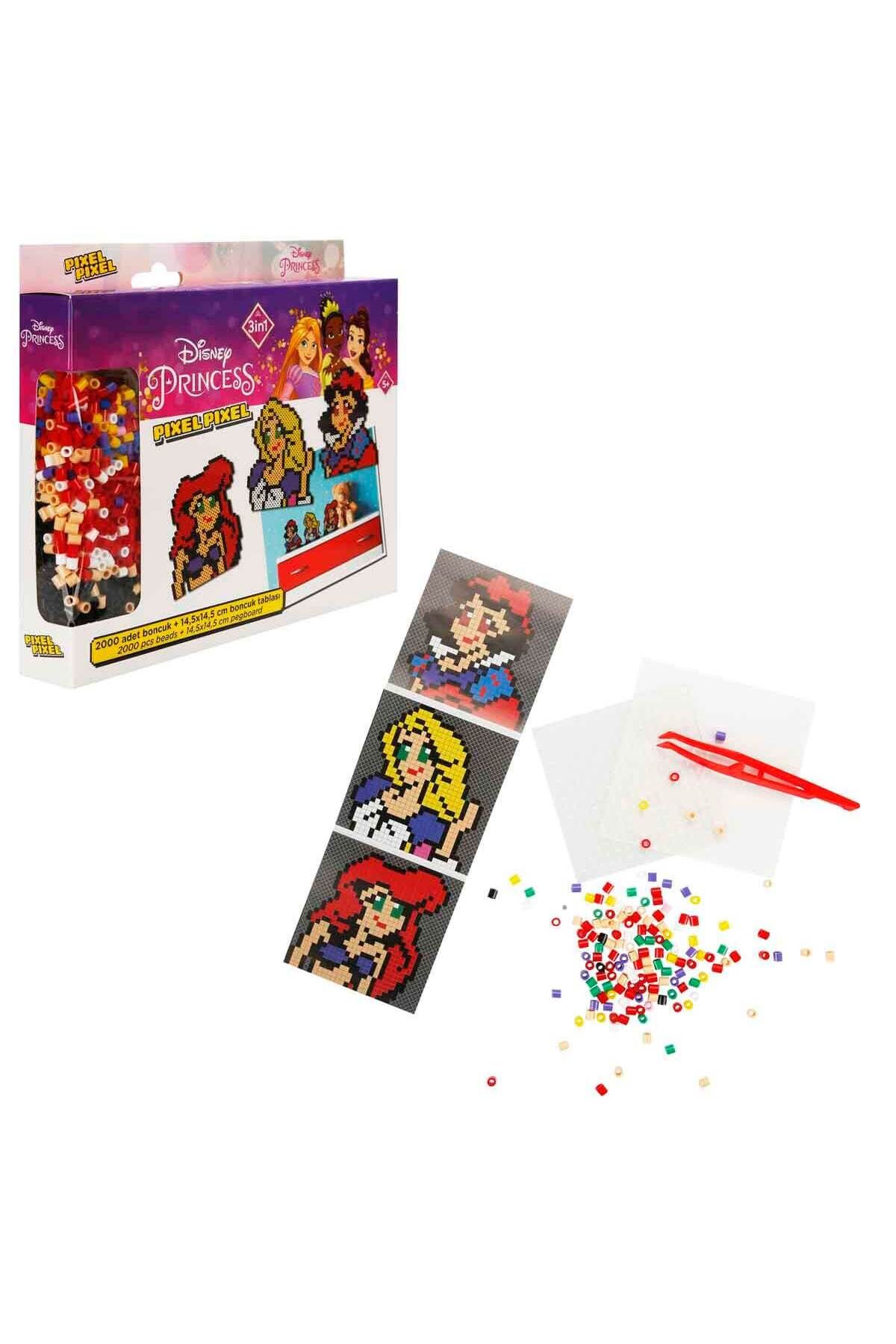 Sunman Disney Princess 3in1 Pixel Pixel Boncuk Aktivite ve Oyuncak Seti