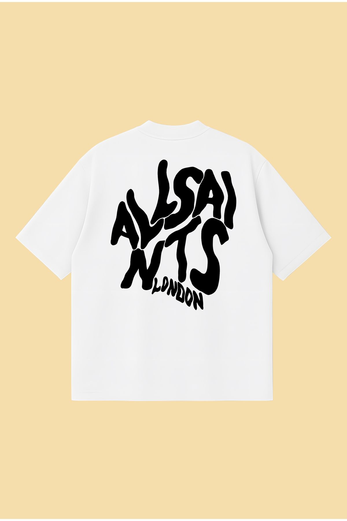 PURE POWER Allsaint Orlando Boxy Fit Oversize Unisex Tshirt – Baskılı Tişört | Streetwear