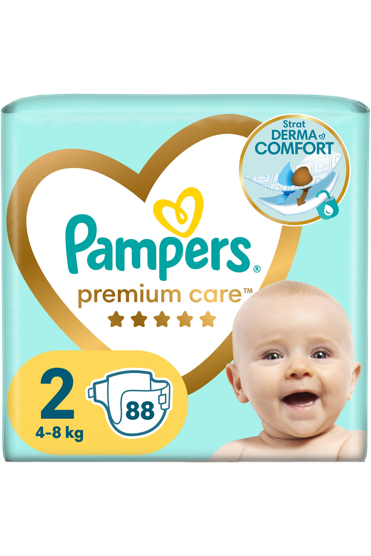 Pampers Pampers Premium Care Jumbo Pack plienky veľkosť 2, 4-8 kg, 88 ks
