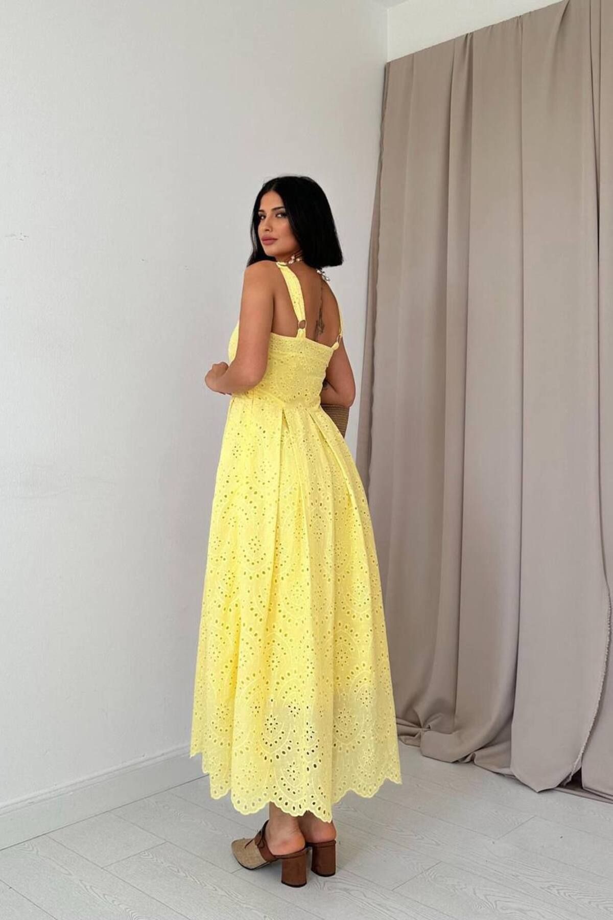 Butik Güpür Detay Butter Elbise