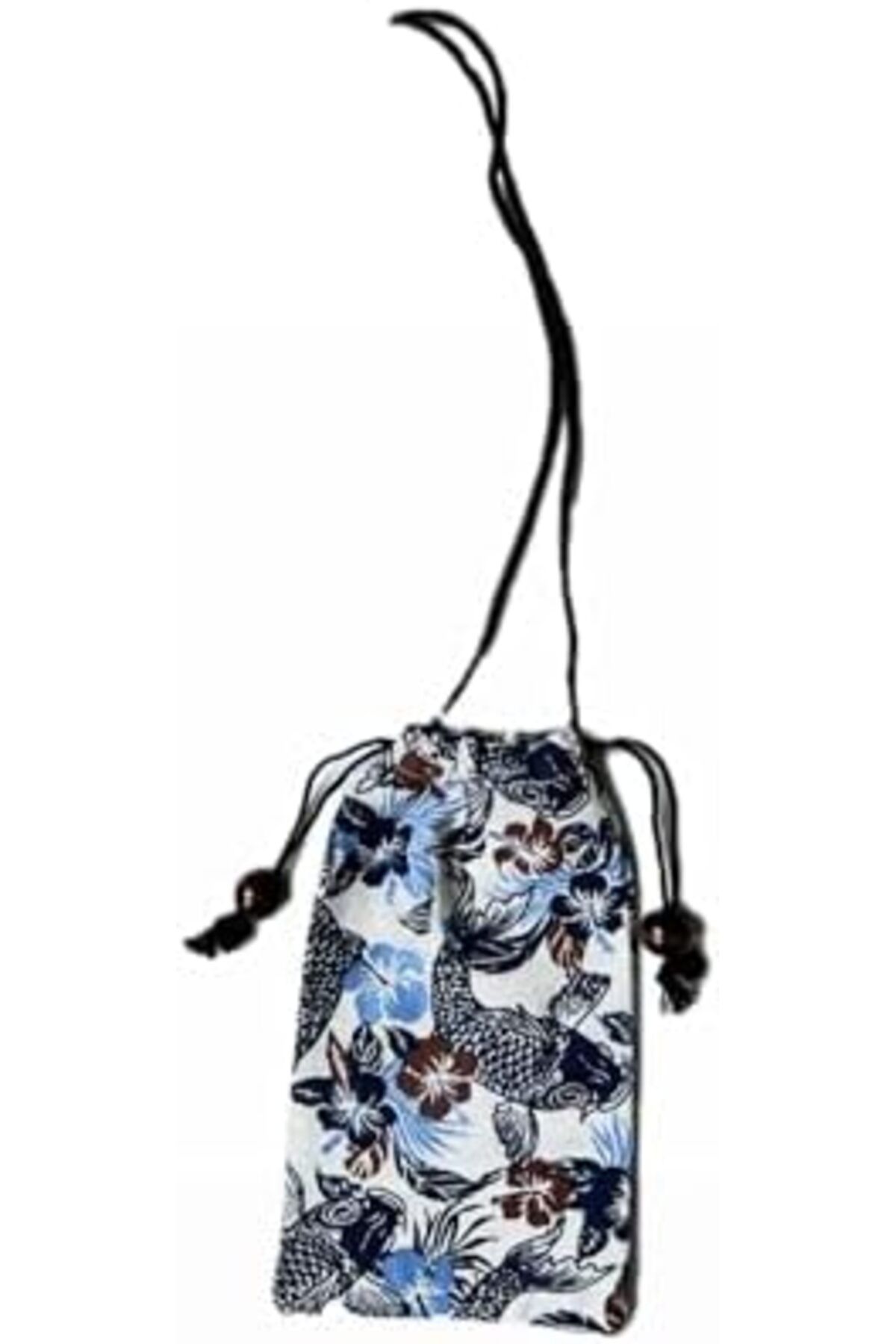 Generic-2 Pcs of Cloth Drawstring Mini Bag With Strap Ancient Style (03) 18×12 cm 6