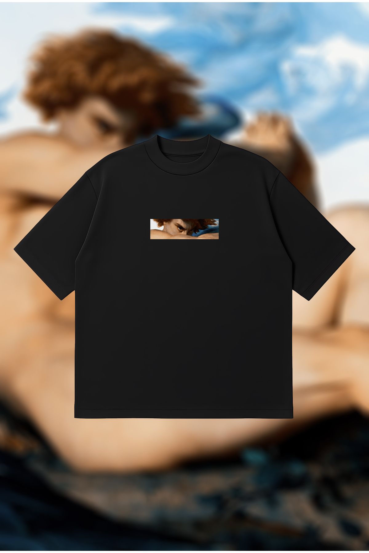 PURE POWER Fallen Angel Boxy Fit Oversize Unisex Tshirt – Baskılı Tişört | Streetwear