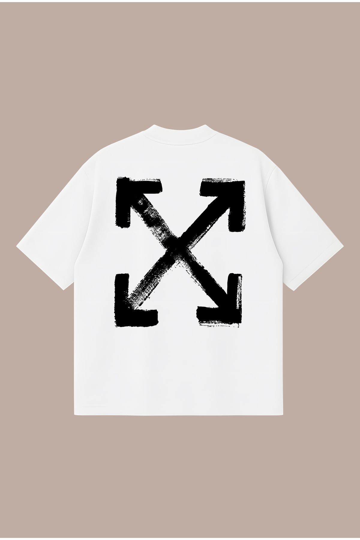 PURE POWER Off White Arab Tee Boxy Fit Oversize Unisex Tshirt – Baskılı Tişört | Streetwear