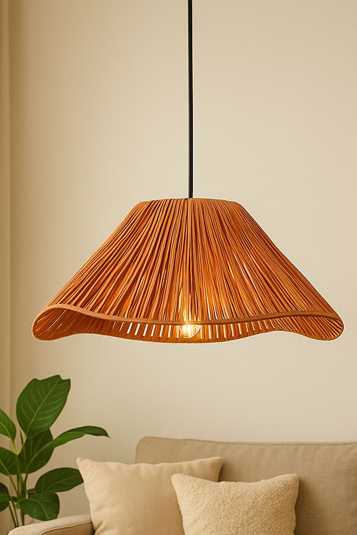 Hmydesign Rayen Handmade Tekli Sarkıt Avize