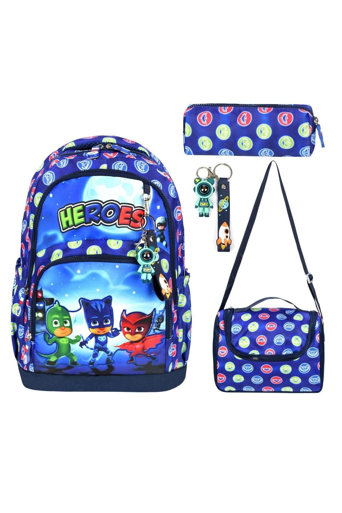My Easy Shop Okul Çantası 3’Lü SET Çanta-Beslenme-Kalemlik Anahtarlık Hediyeli