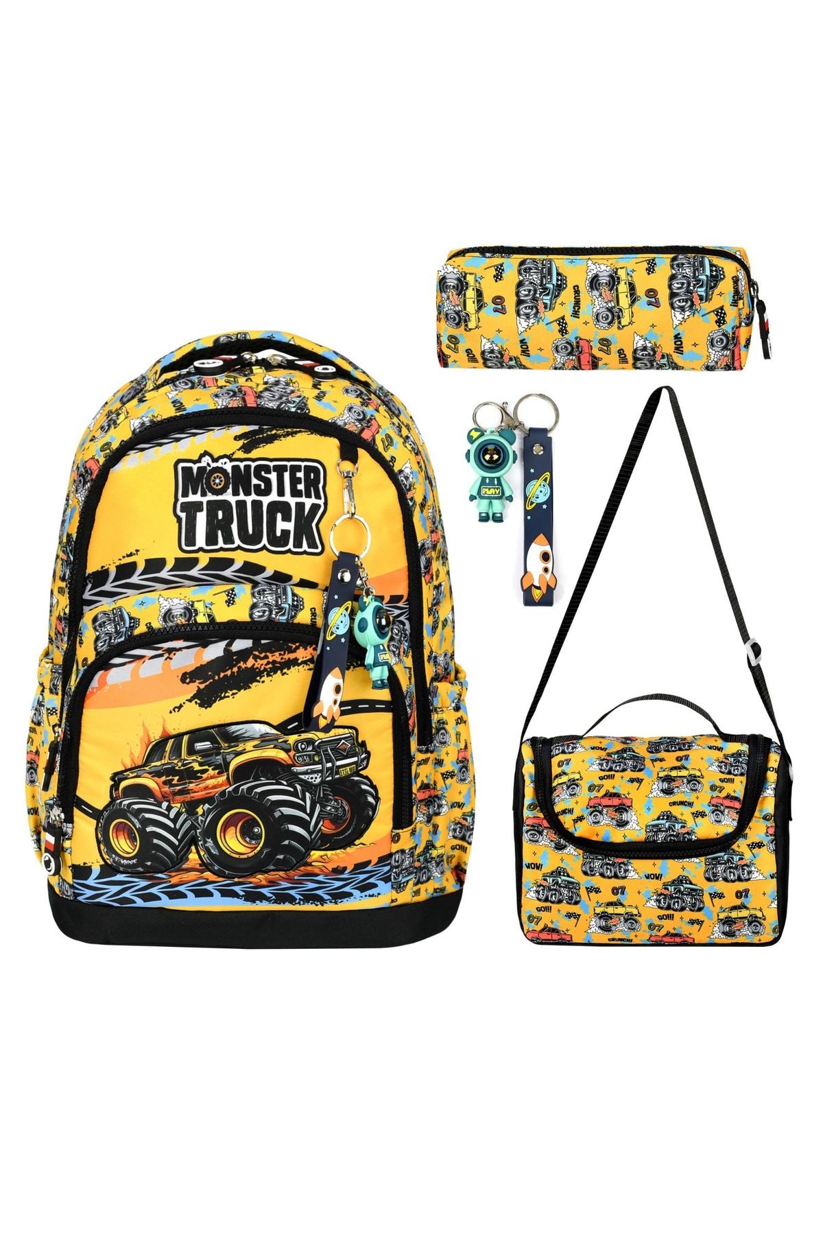 My Easy Shop Okul Çantası 3’Lü SET Çanta-Beslenme-Kalemlik Anahtarlık Hediyeli