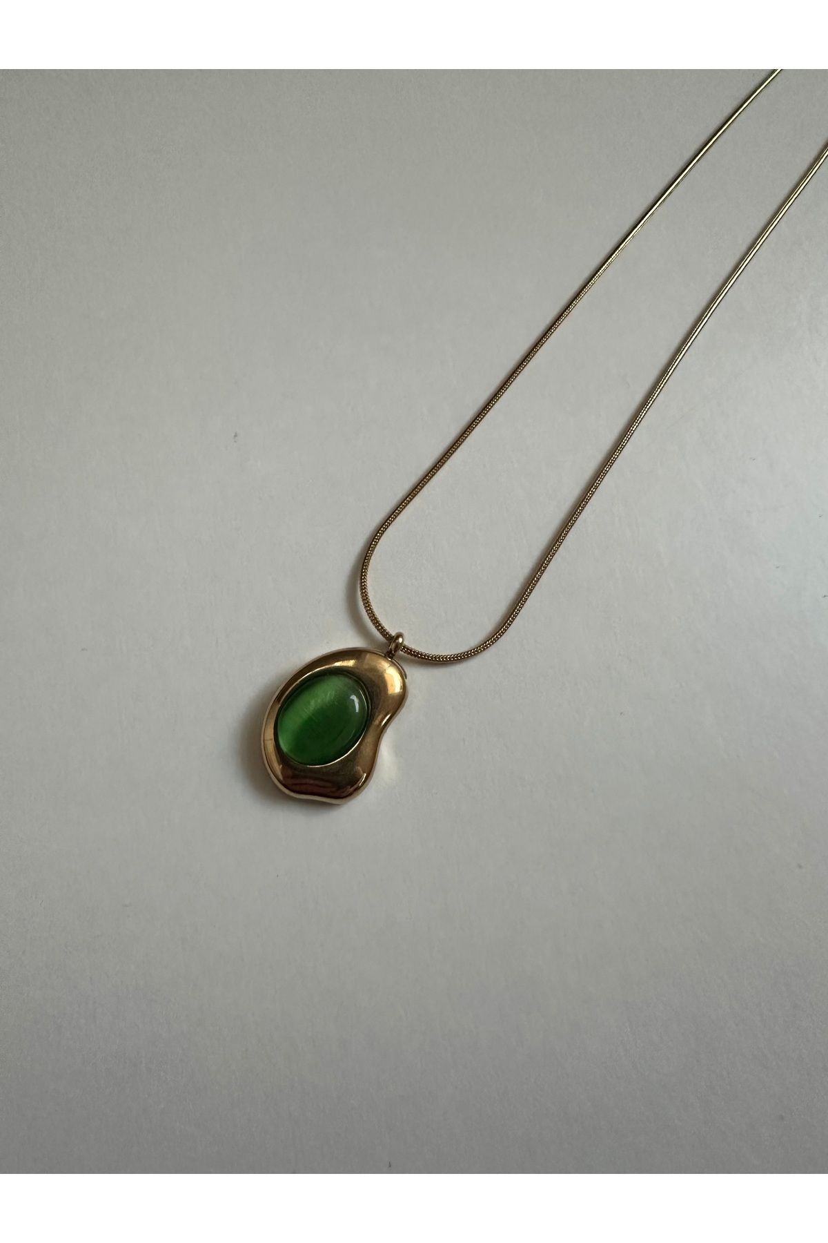 Lumina Atelier Taşlı Çelik Kolye