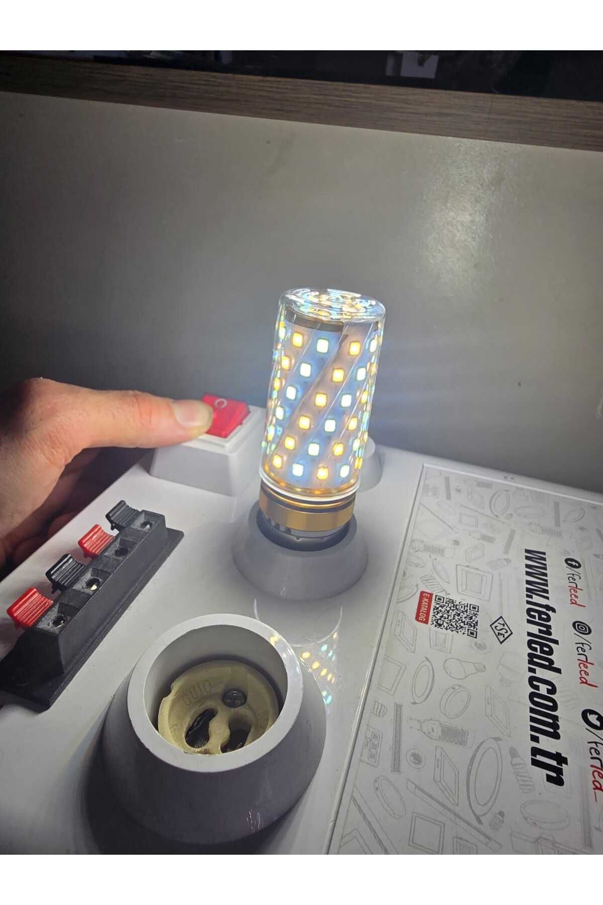 Led E27 Duylu 3 Fonksiyonlu Mısır Led Ampul (SARI,BEYAZ,G.IŞIĞI)