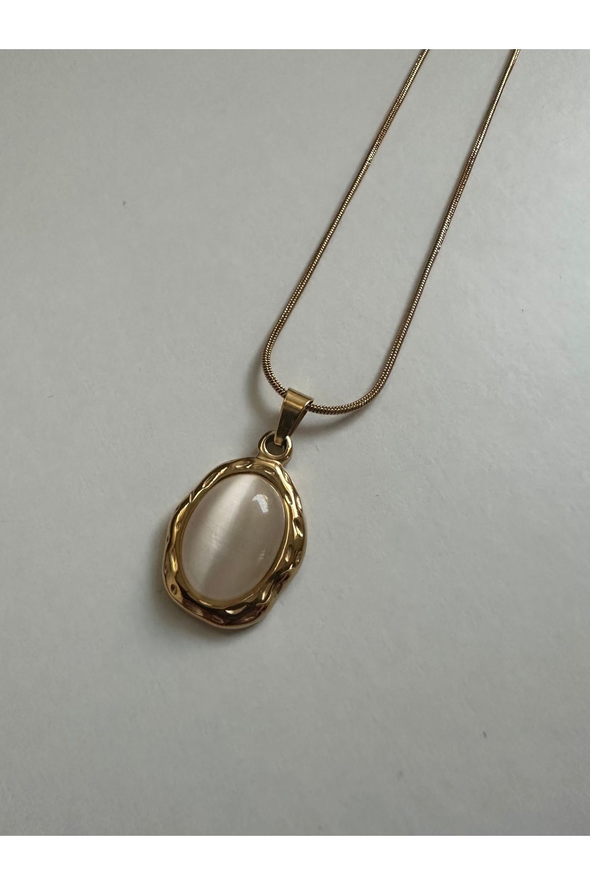 Lumina Atelier Taşlı Çelik Kolye