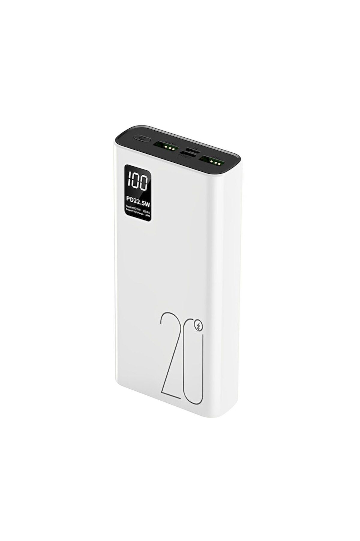 ideal STORE-Baterie Externa Super Charge IdealStore, Capacitate 20.000 mAh, Display LED procentaj baterie, White 2
