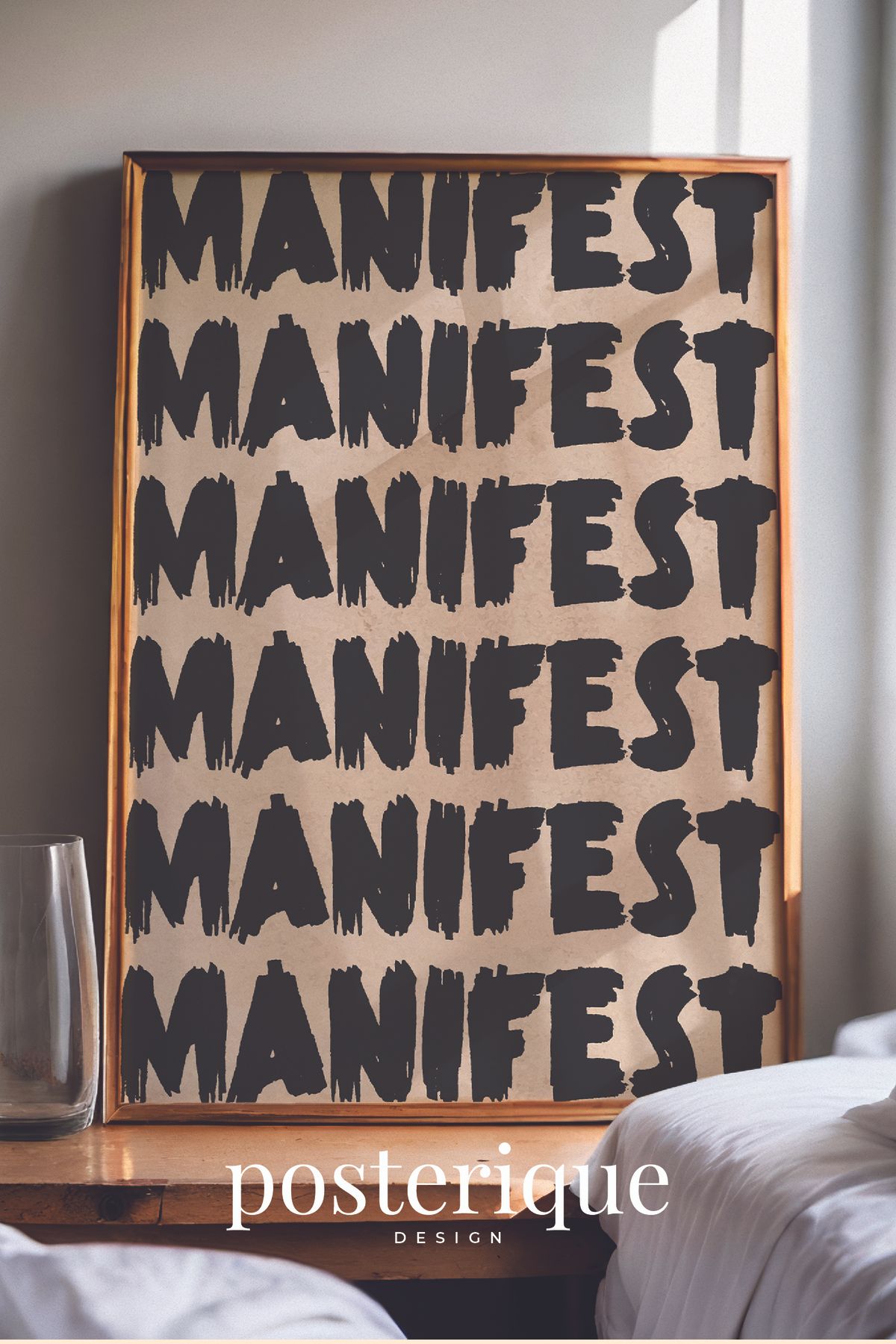posterique Siyah Manifest Çerçevesiz Tablo Çerçevesiz Poster