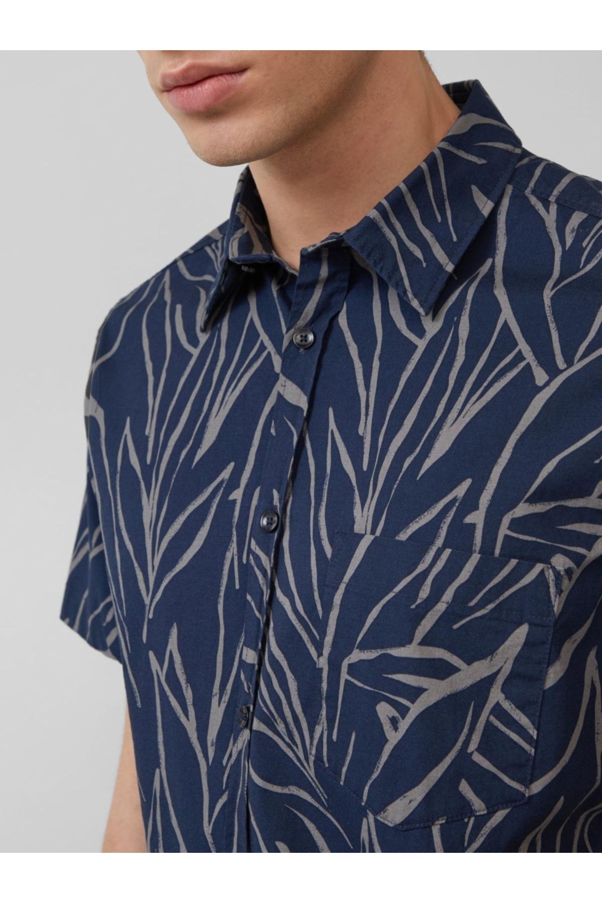 s.Oliver-Men's shirt with Kent collar, Slim fit, Dark navy 3