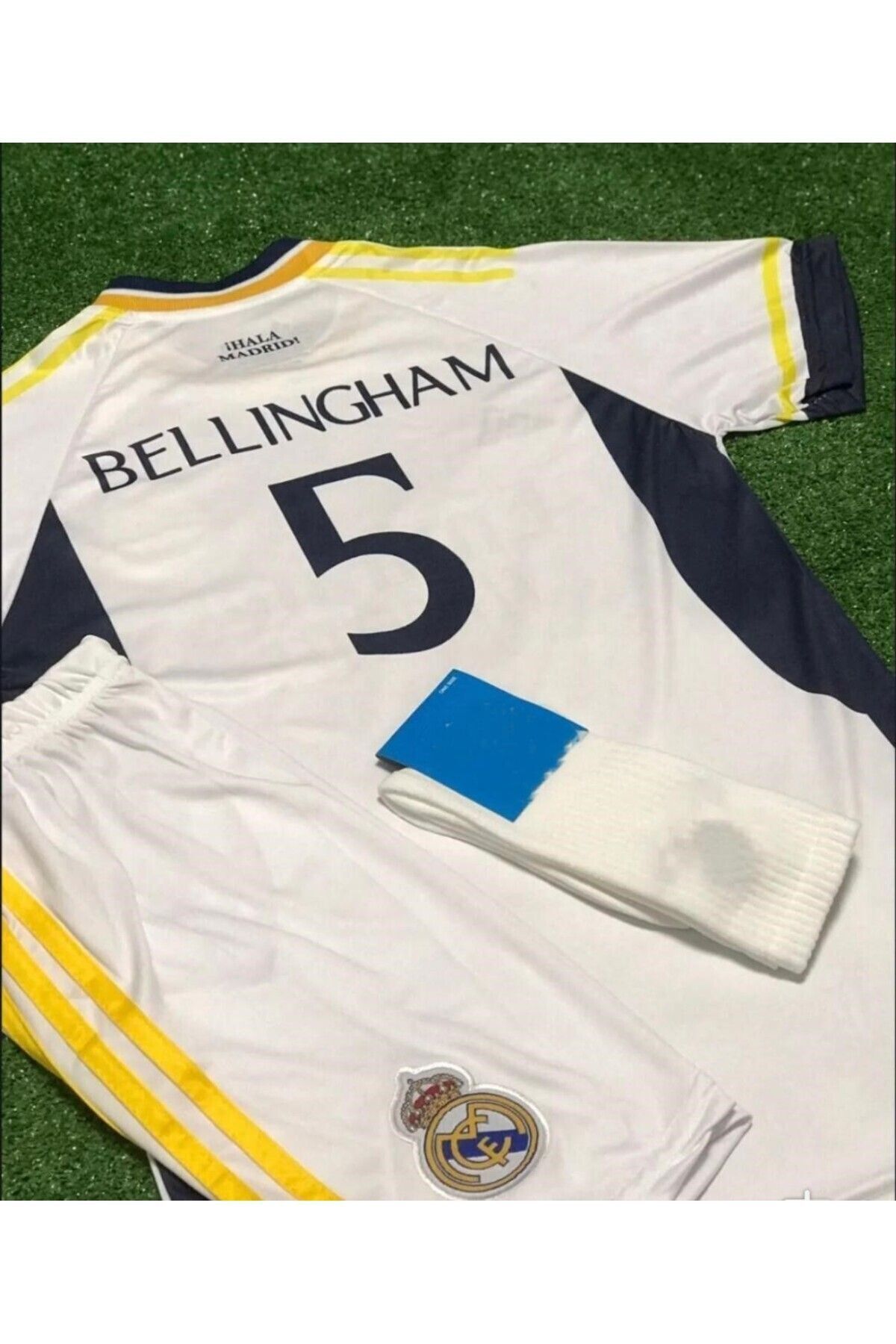 Atlas Global R.e.a.l Madrid 2023/24 Yeni Sezon Jude Bellingham Iç Saha Çocuk Forması Şort Çorap 3'lü Set