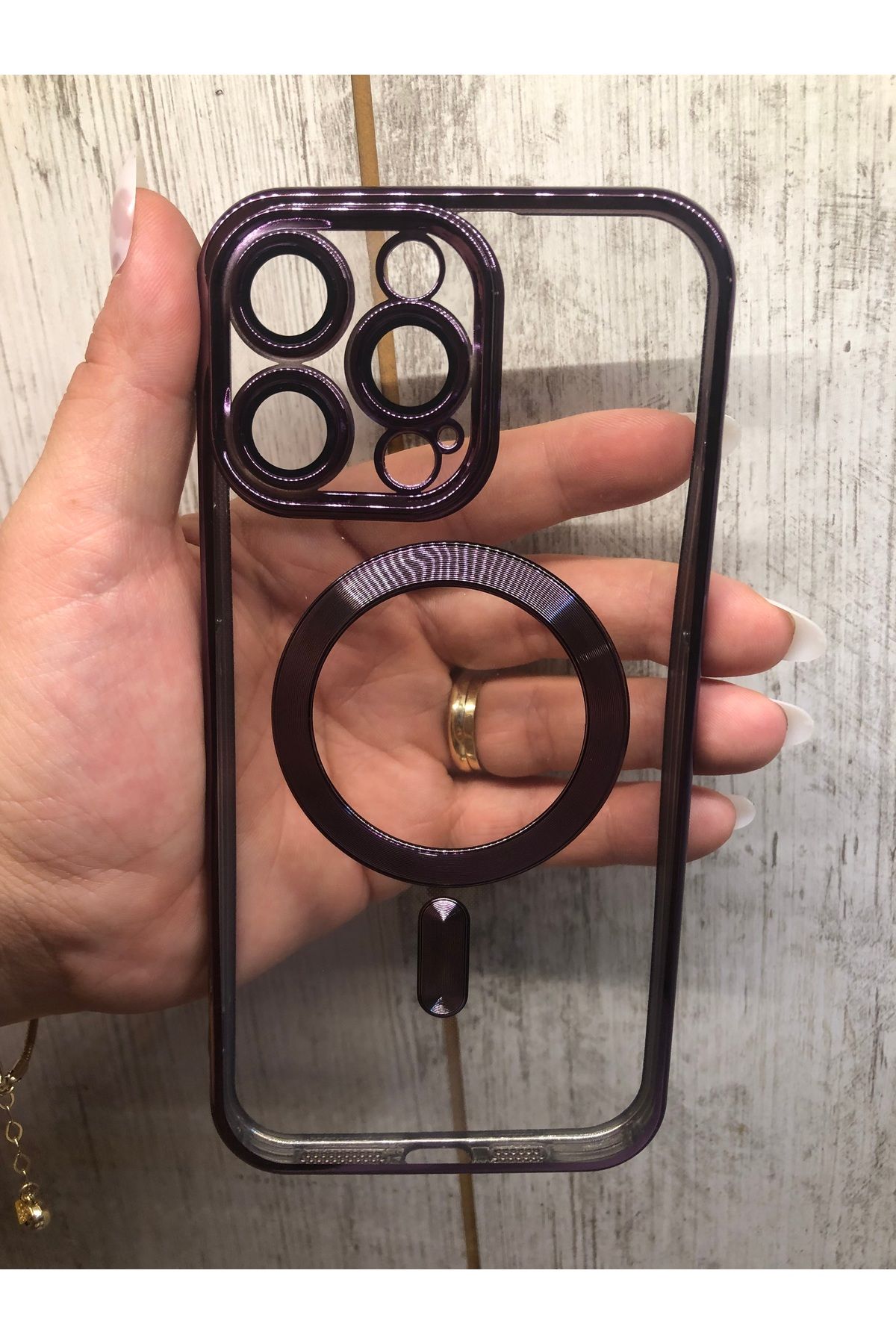 BENLIKA İphone 14 Pro Max Kamera Koruyucu Lensli Telefon Kılıfı