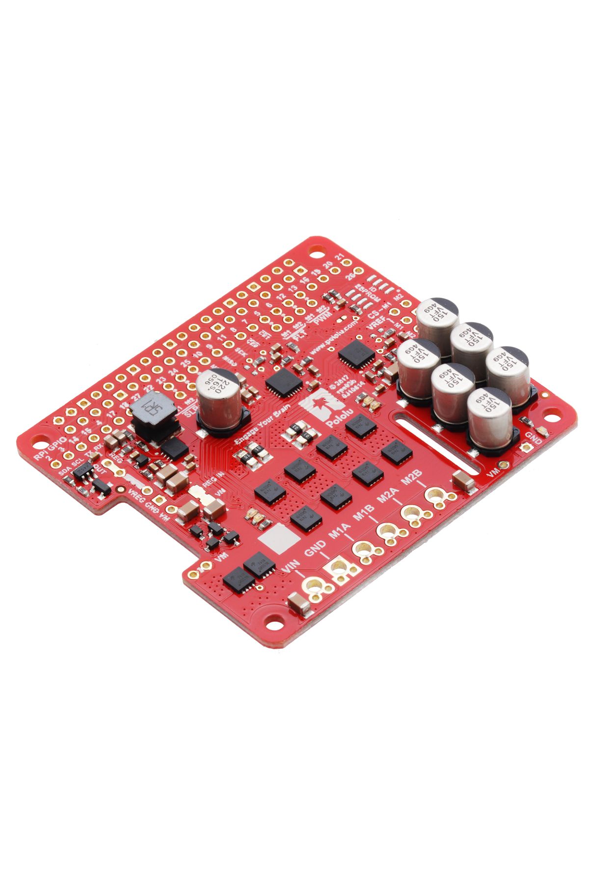 Pololu-Dual G2 High-Power Motor Driver 18v18 for Raspberry Pi (Partial Kit) 3