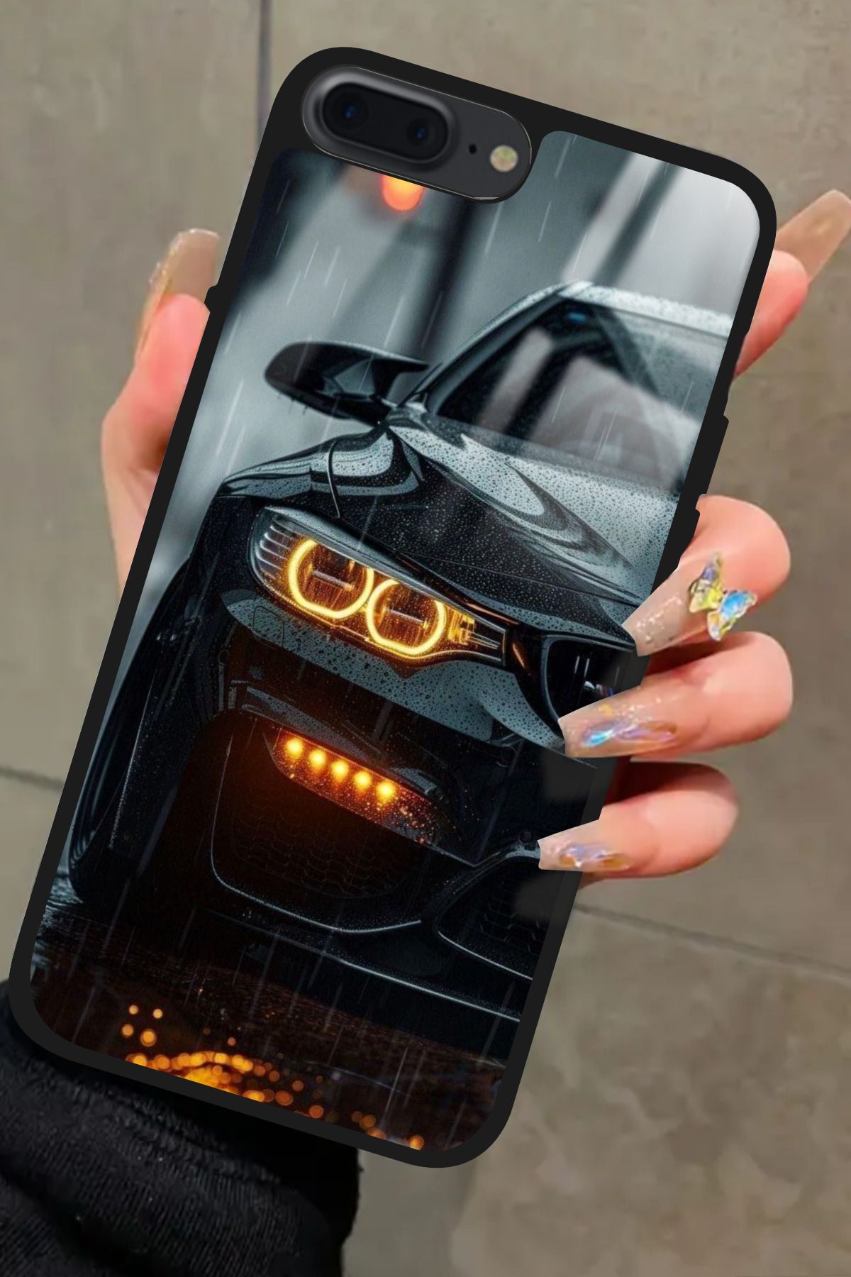 Snacase iPhone 8 Plus Uyumlu Araba Tasarımlı Glossy Premium Kılıf