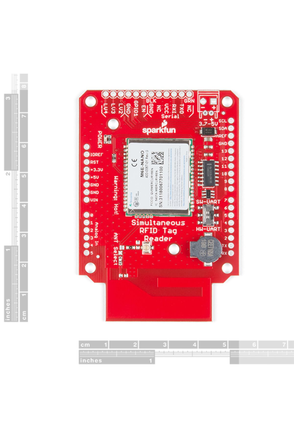 Sparkfun-M6E Nano RFID reader shield 3