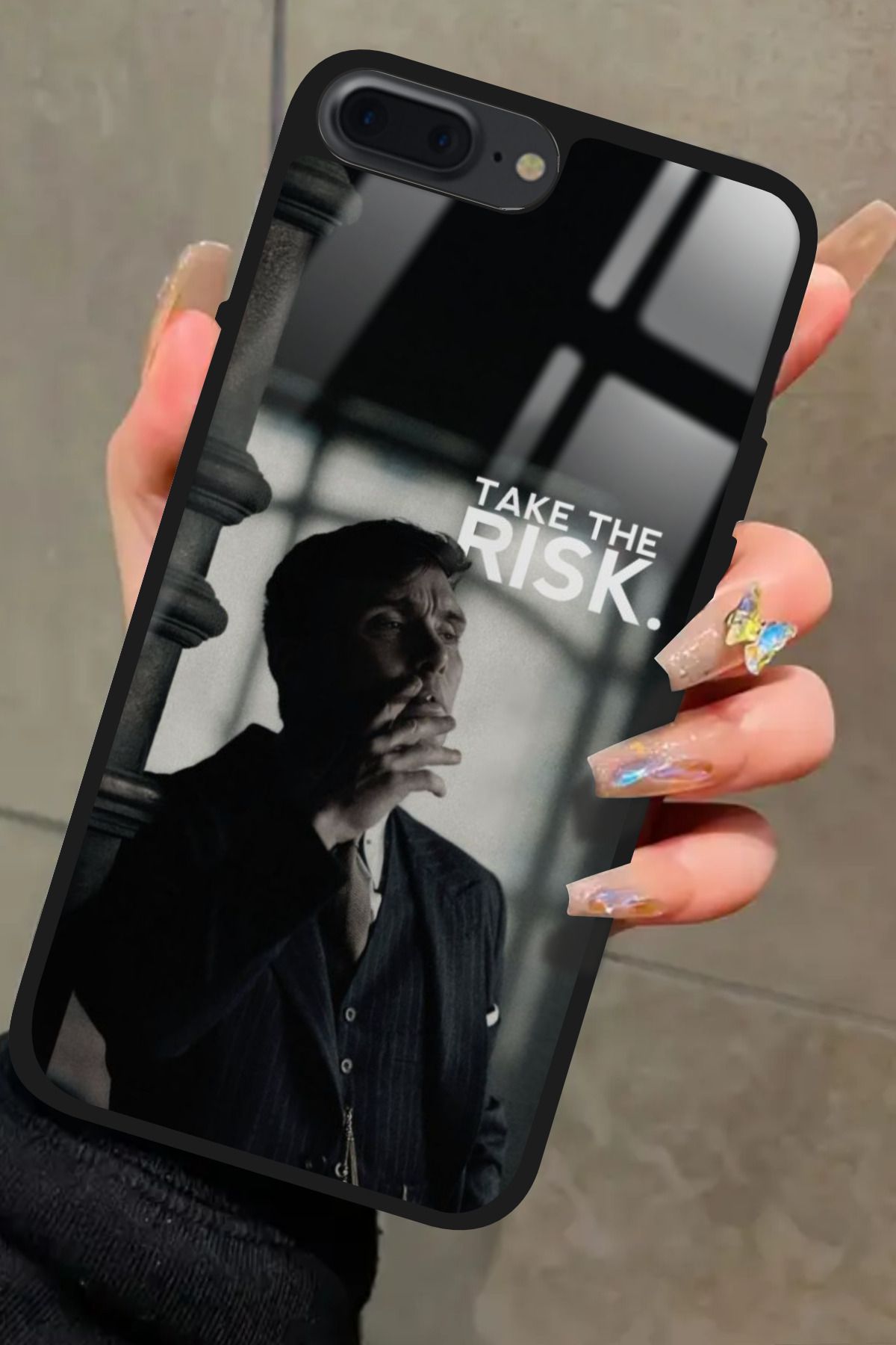 Snacase iPhone 8 Plus Uyumlu Thomas Shelby Tasarımlı Glossy Premium Kılıf