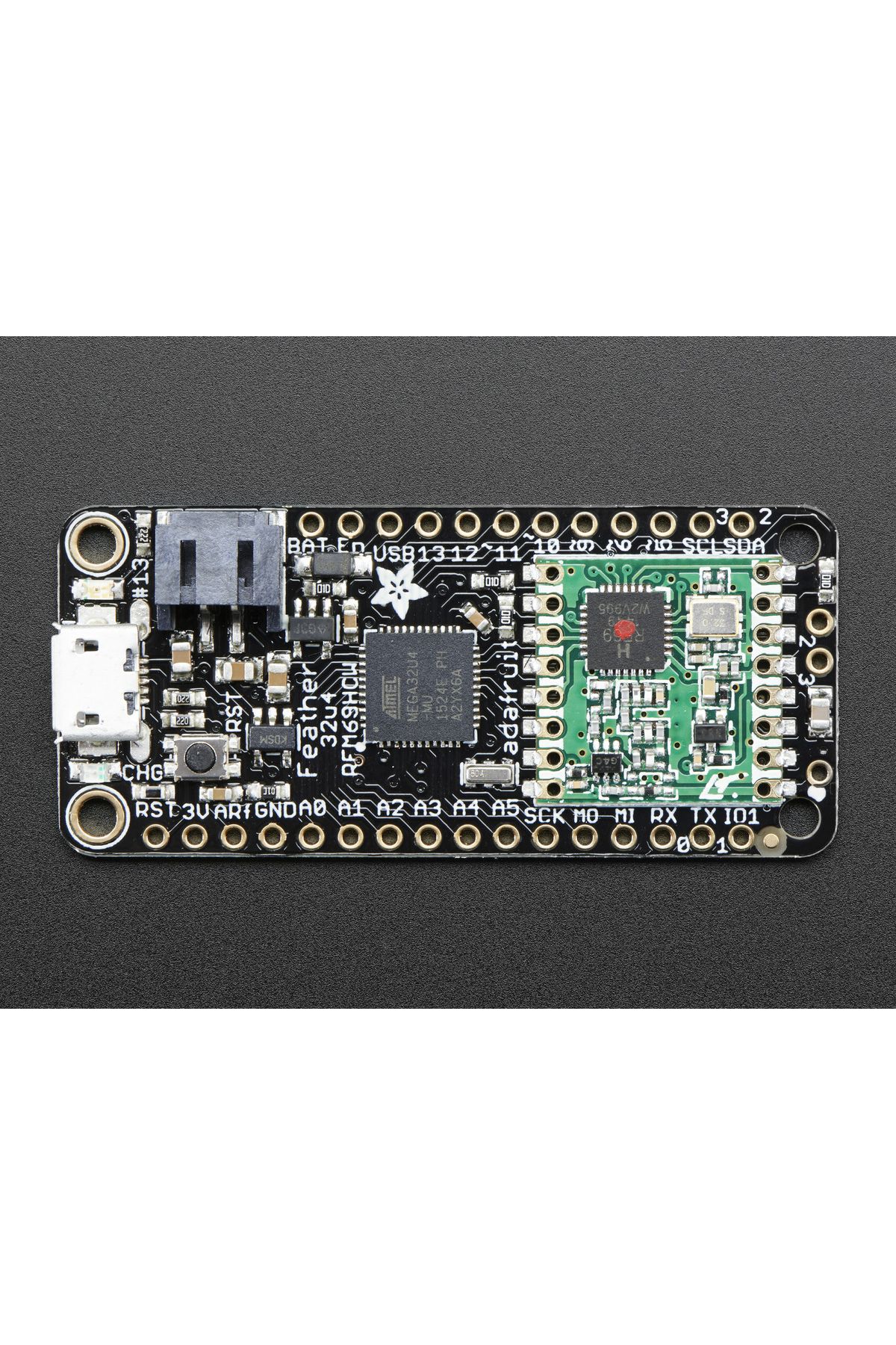 Adafruit-Feather 32u4 with RFM69HCW Radio - 433MHz 4