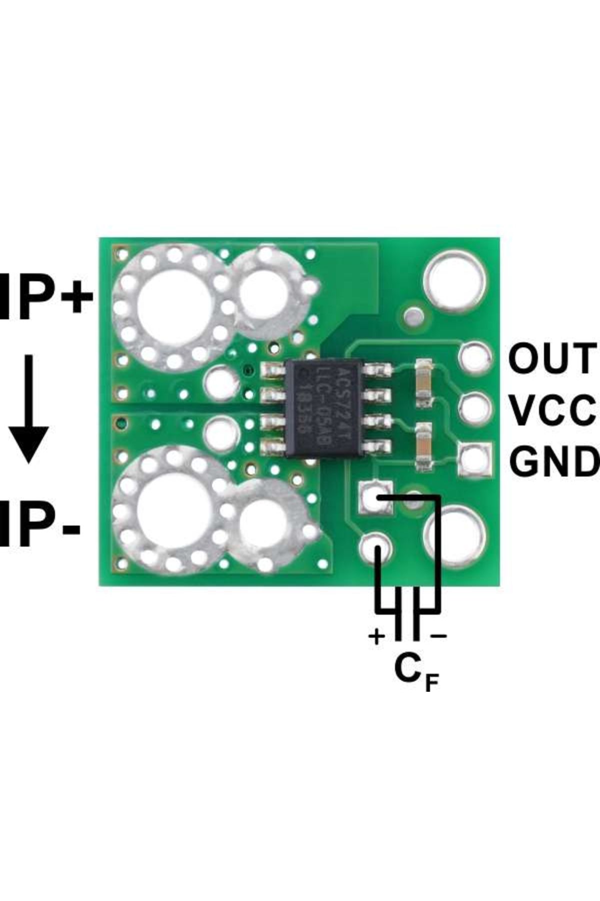 Pololu-SparkFun ACS724 current sensor breakout -20A/+20A 3