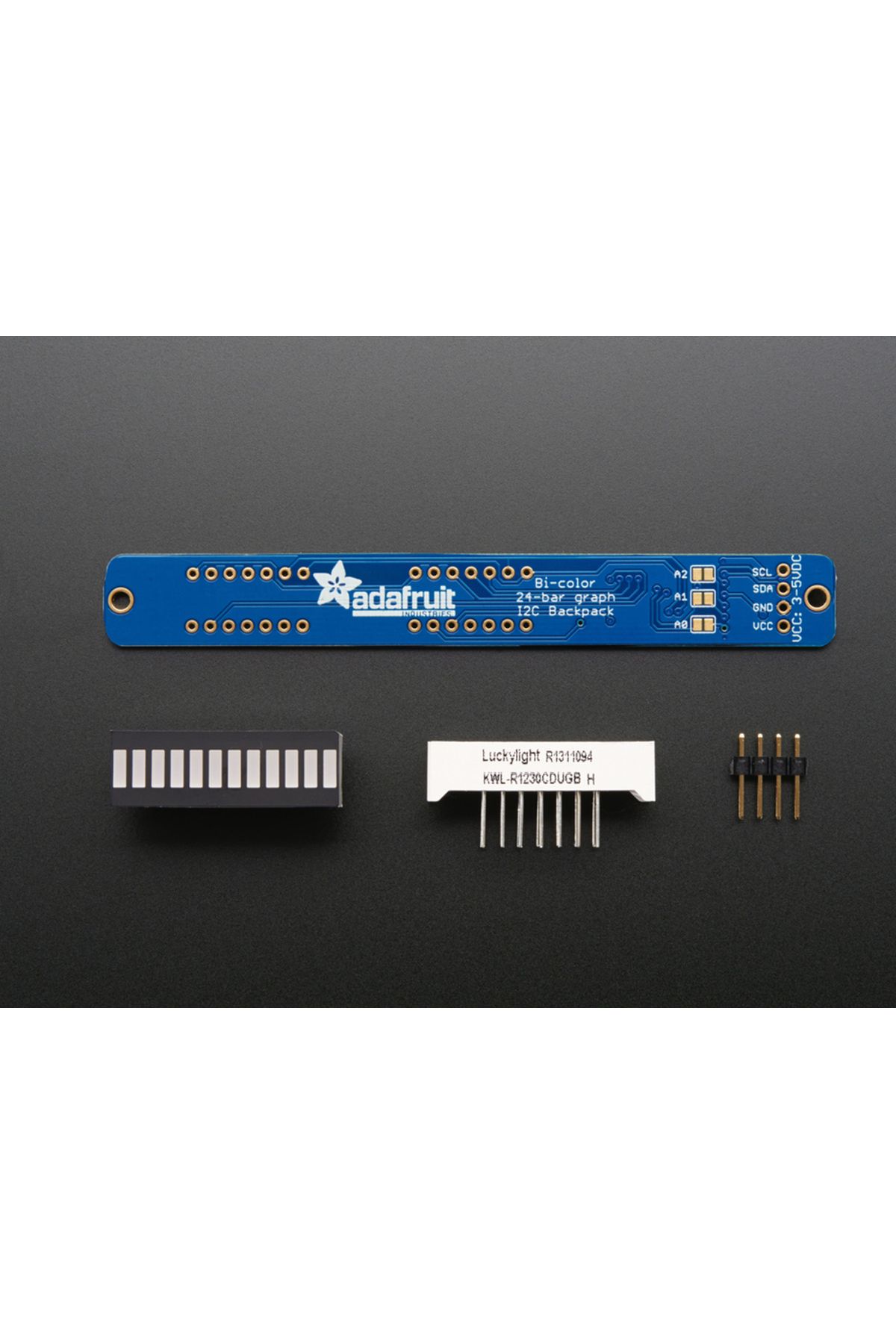 Adafruit-Bargraph Display 24 LEDs - Bicolor I2C 3