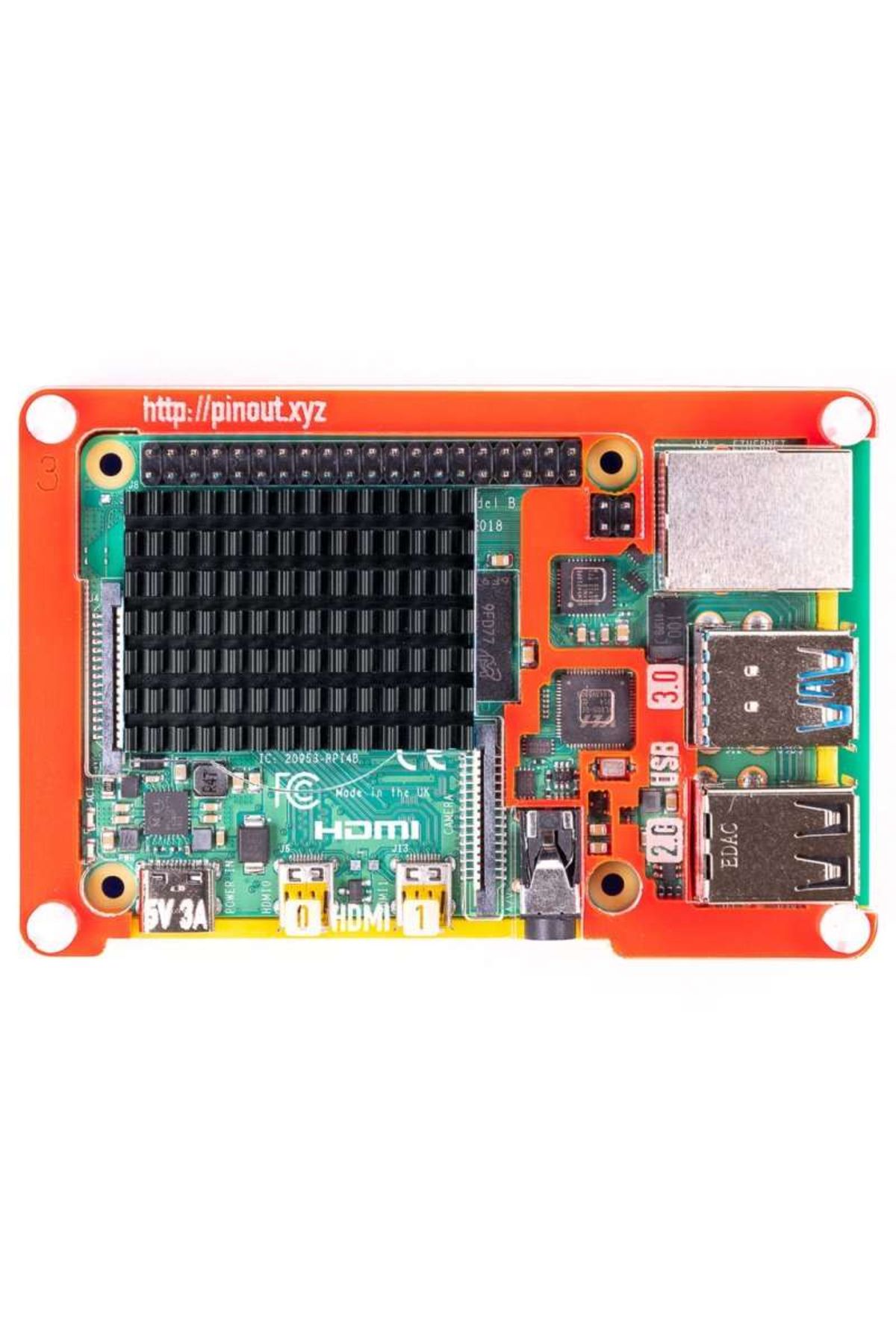 Pimoroni-Raspberry Pi 4 Case Pimoroni Pibow Coupé 4 – Rainbow 4