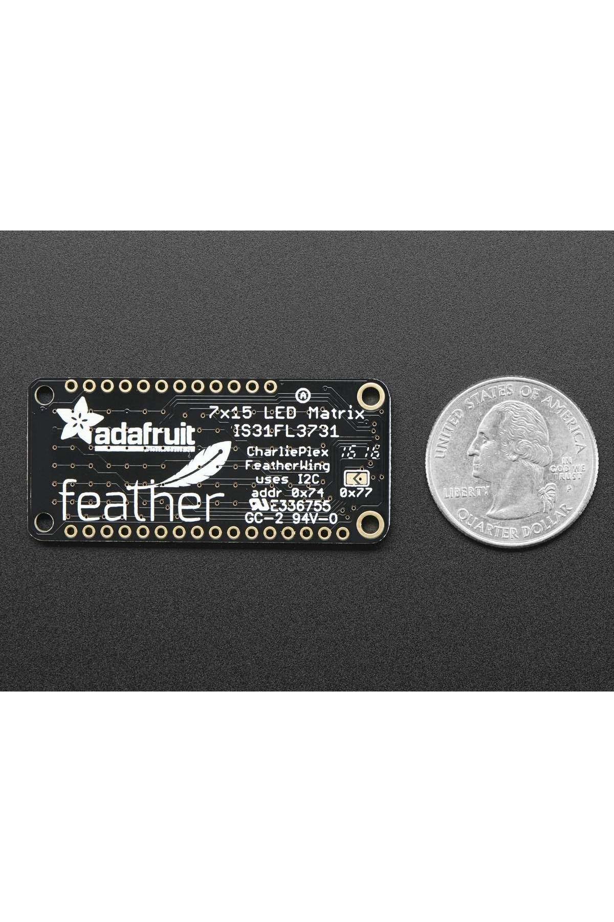 Adafruit-15x7 LED Matrix for Feather Platforms - White 4