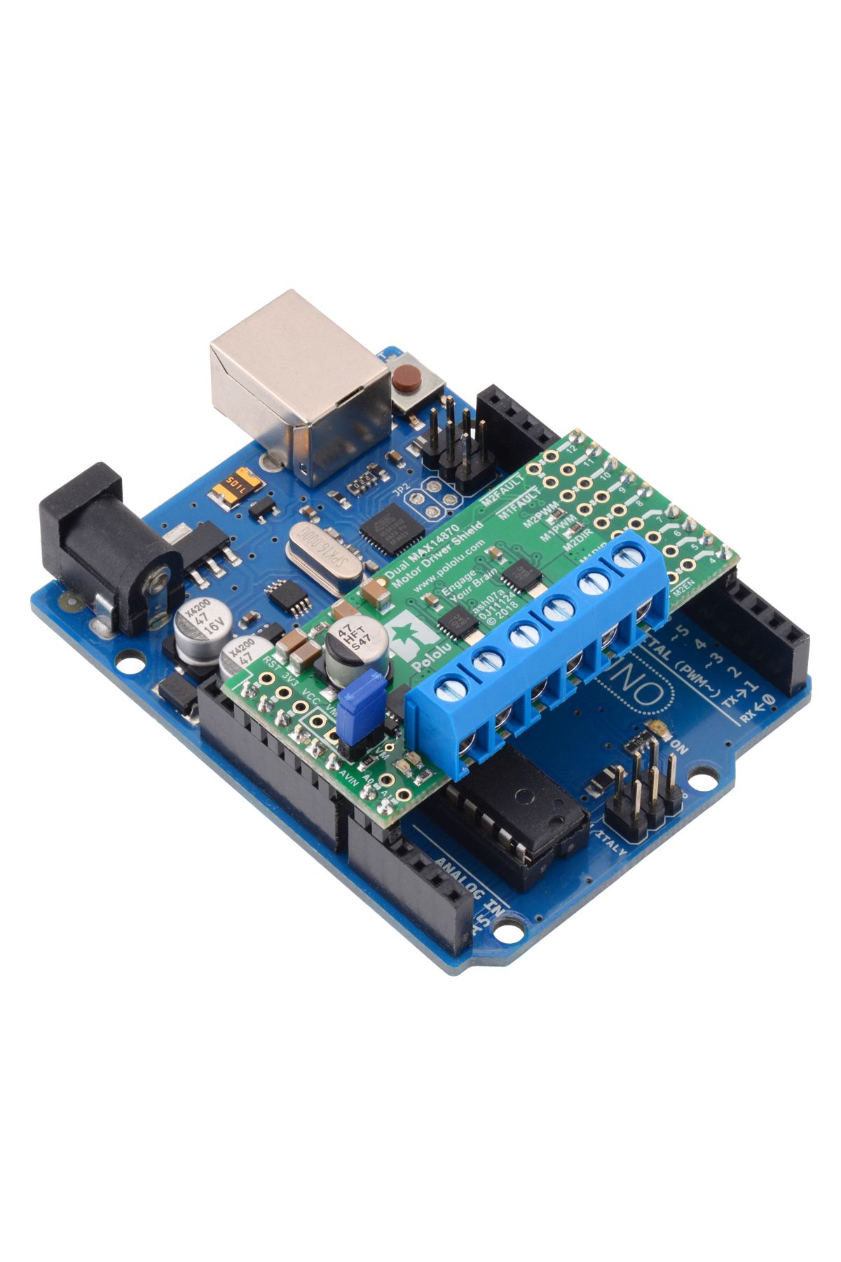 Sparkfun-Dual MAX14870 Motor Driver Shield for Arduino 4