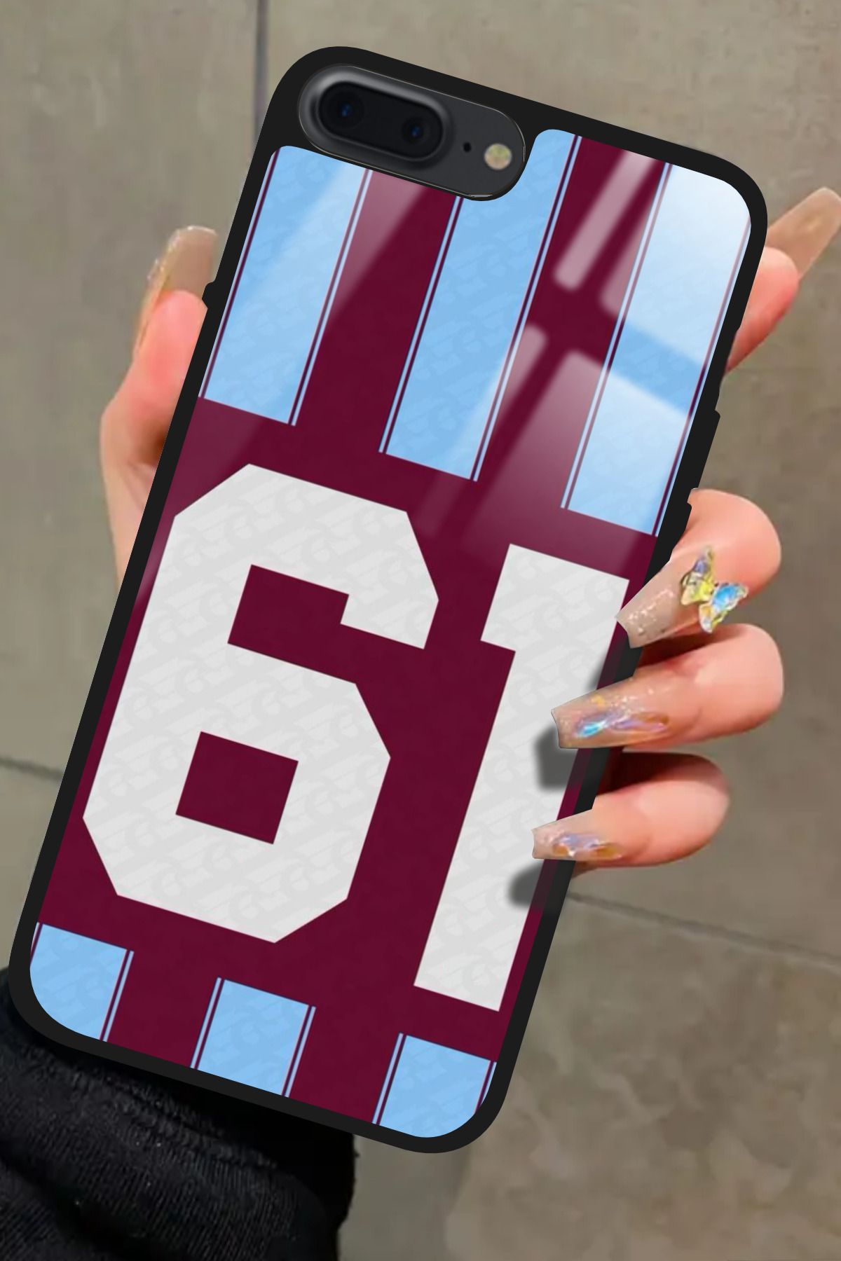 Snacase iPhone 7 Plus Uyumlu 61 Yazılı Glossy Premium Kılıf