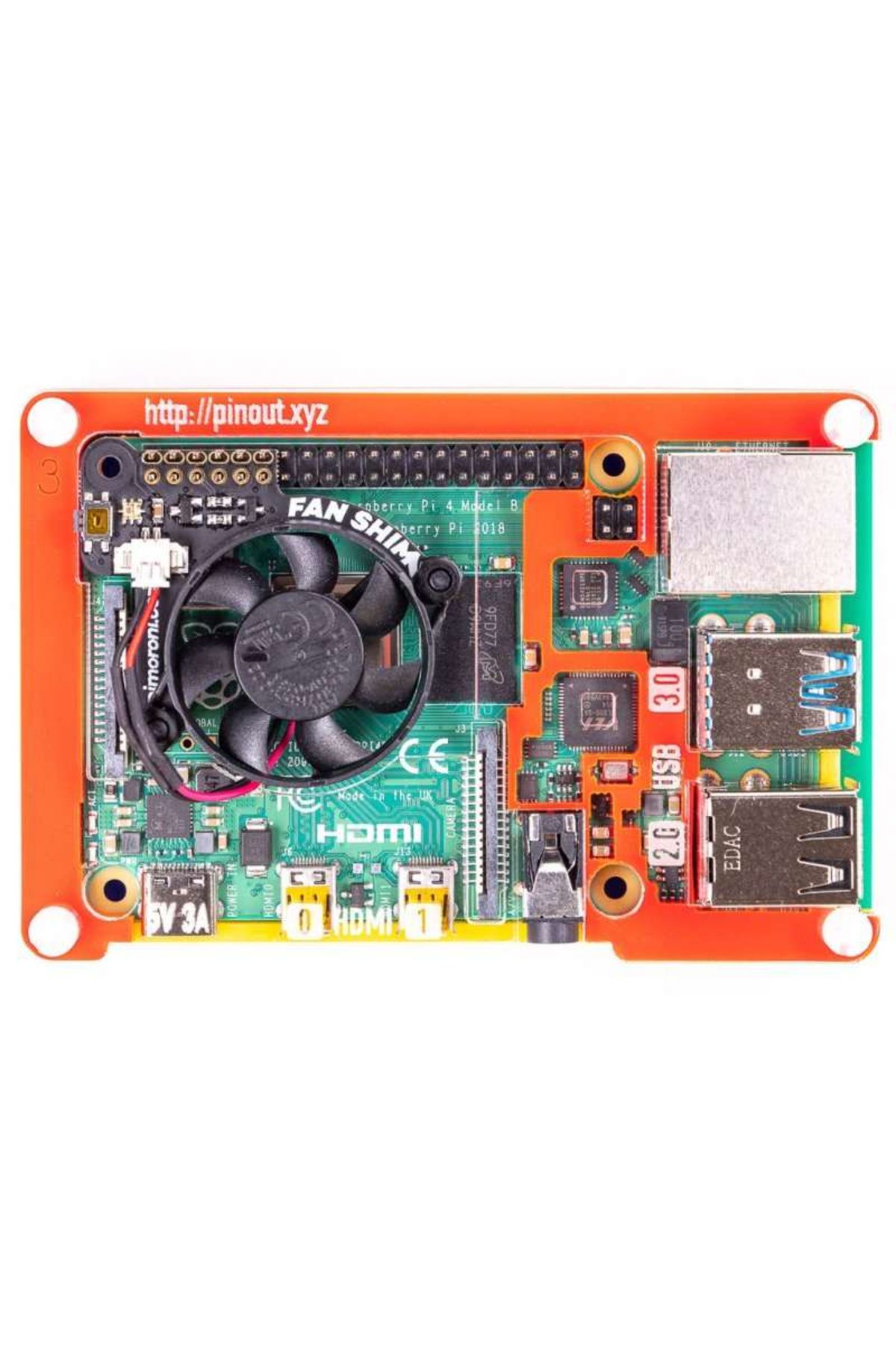 Pimoroni-Raspberry Pi 4 Case Pimoroni Pibow Coupé 4 – Rainbow 3