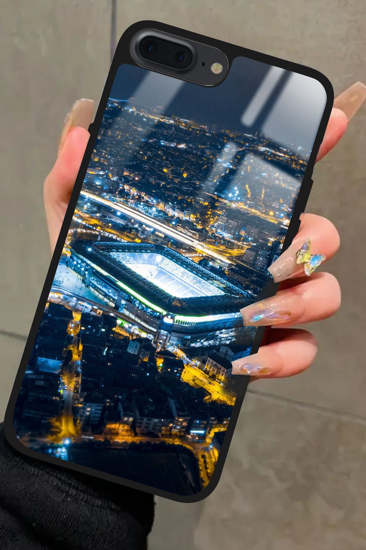 Snacase iPhone 7 Plus Uyumlu Stadyum Tasarımlı Glossy Premium Kılıf