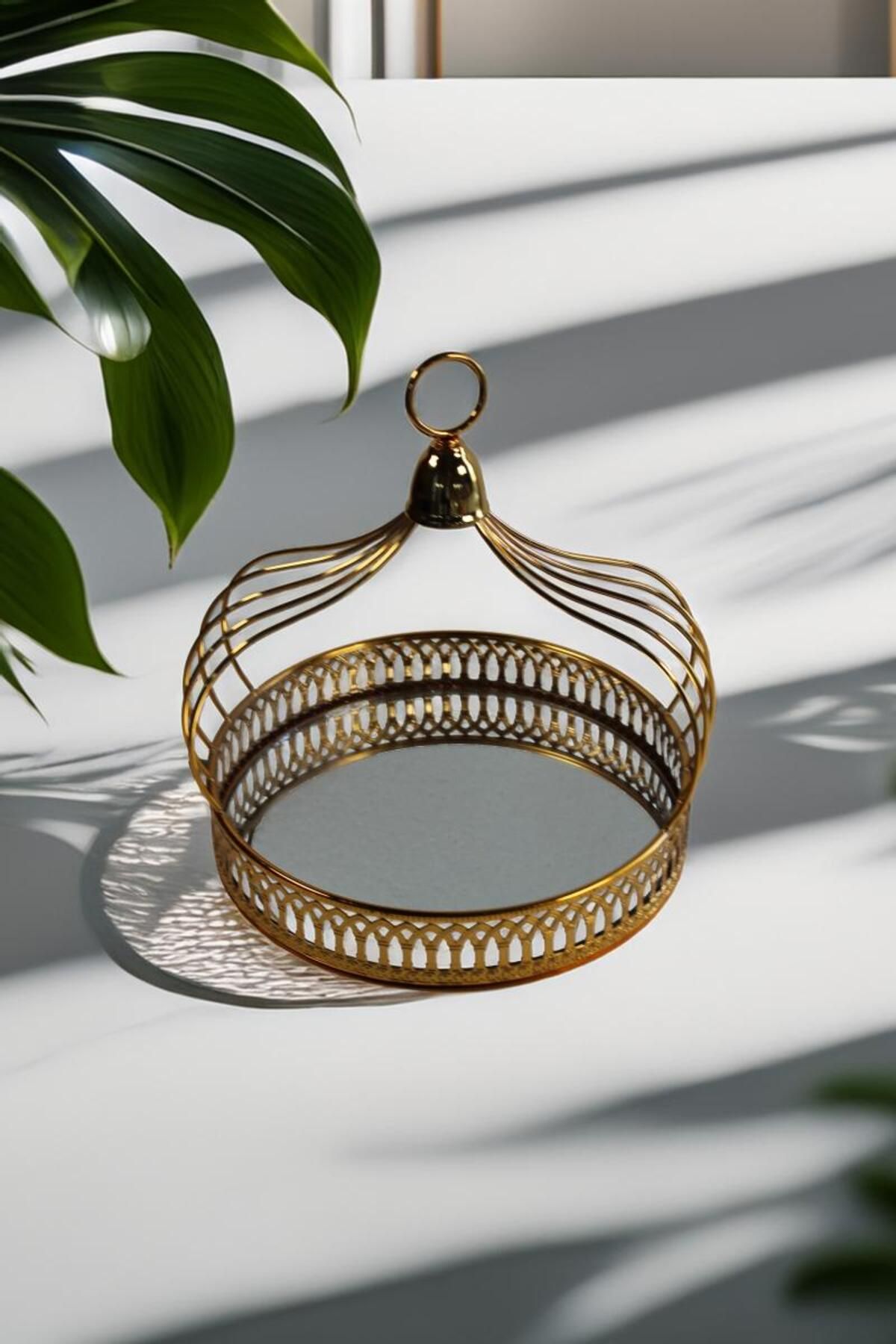 you are my gift Tava Decorativa Din Metal Cu Oglinda, Model Cu Maner, 30x30x32 Cm - One Size
