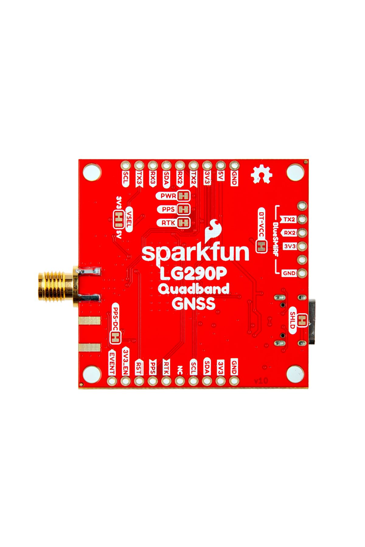 ROBOFUN-SparkFun Quadband GNSS RTK Breakout - LG290P (Qwiic) 3