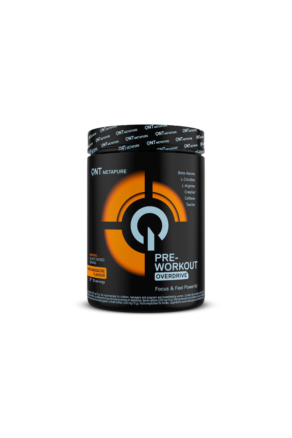 QNT Pre Workout Overdrive, Qnt, 390g, Aroma Mango Massacre - One Size