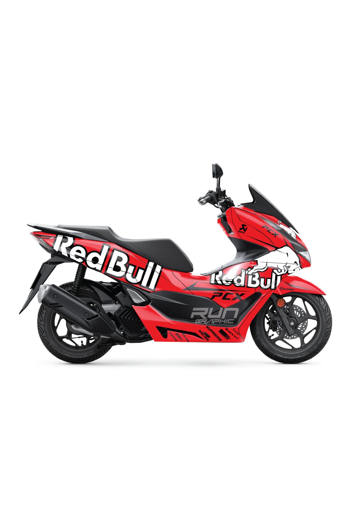 Run Grafik Shop HONDA PCX 2021-2024 BOĞA KAPLAMA GRAFİK SETİ KİT