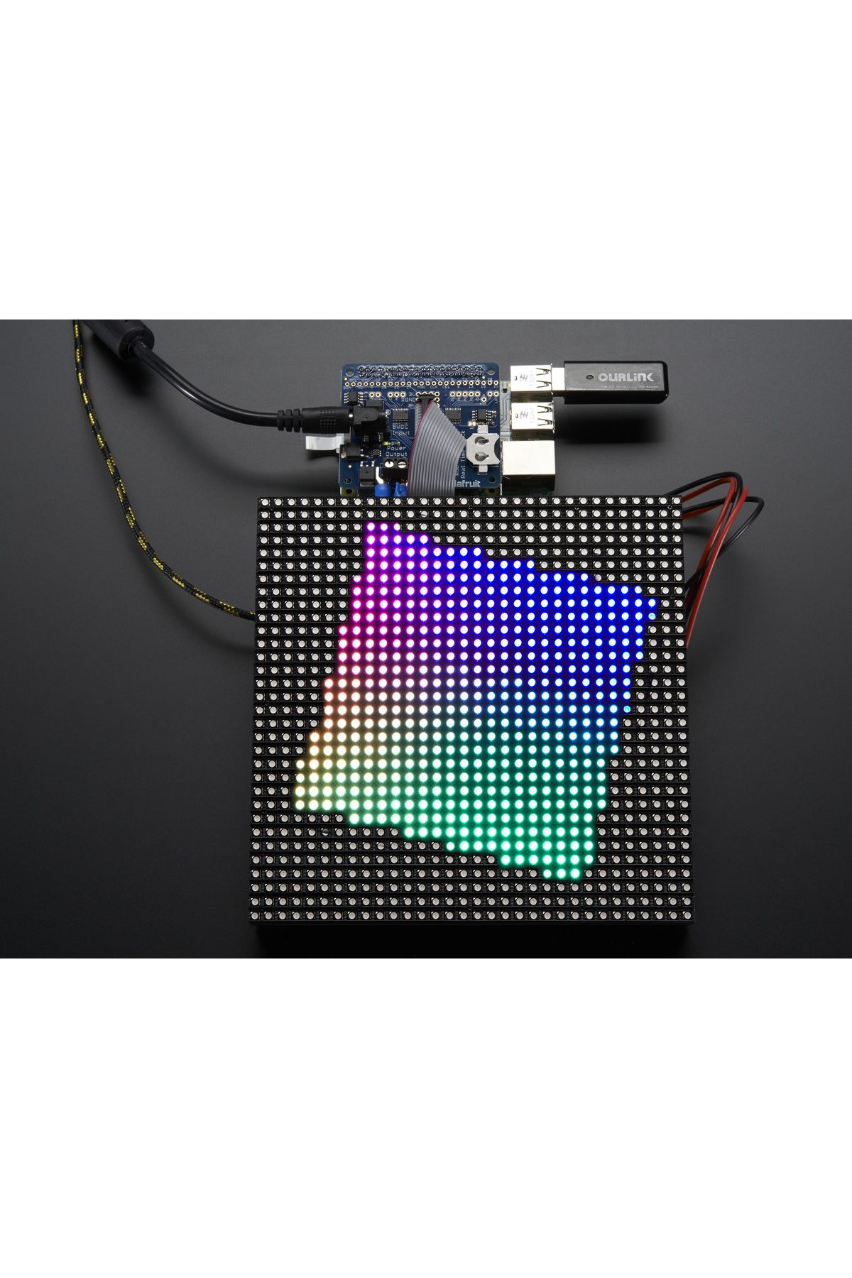 Adafruit-RGB Matrix HAT + RTC for Raspberry Pi - Mini Kit 1