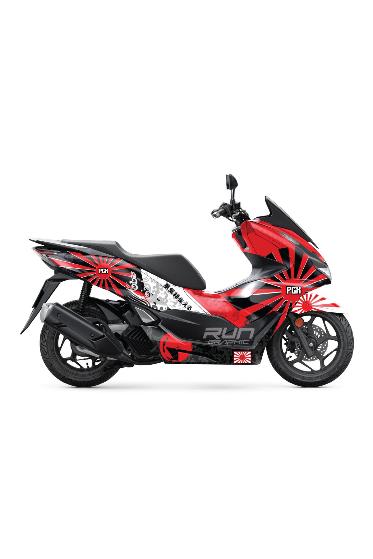 Run Grafik Shop HONDA PCX 2021-2024 MİXED KAPLAMA GRAFİK SETİ KİT