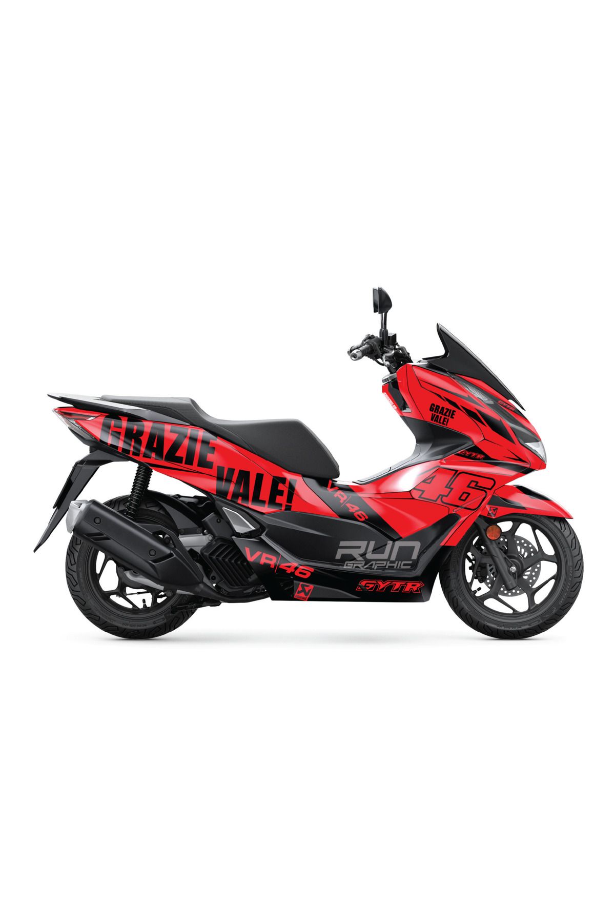 Run Grafik Shop HONDA PCX 2021-2024 GRAZİE VALE KAPLAMA GRAFİK SETİ KİT