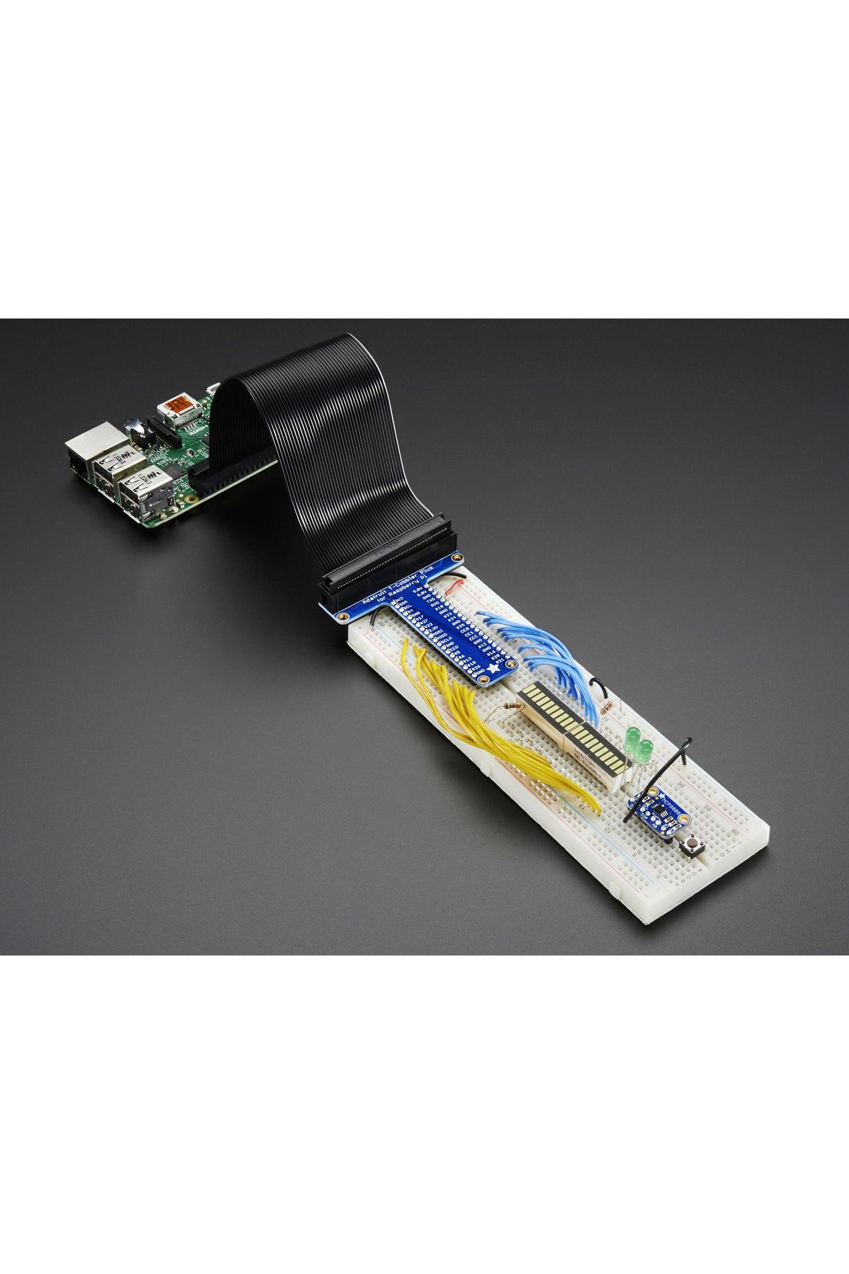 Adafruit-Pi T-Cobbler Plus - GPIO - for RasPi A+/B+/Pi 2/Pi 3 5