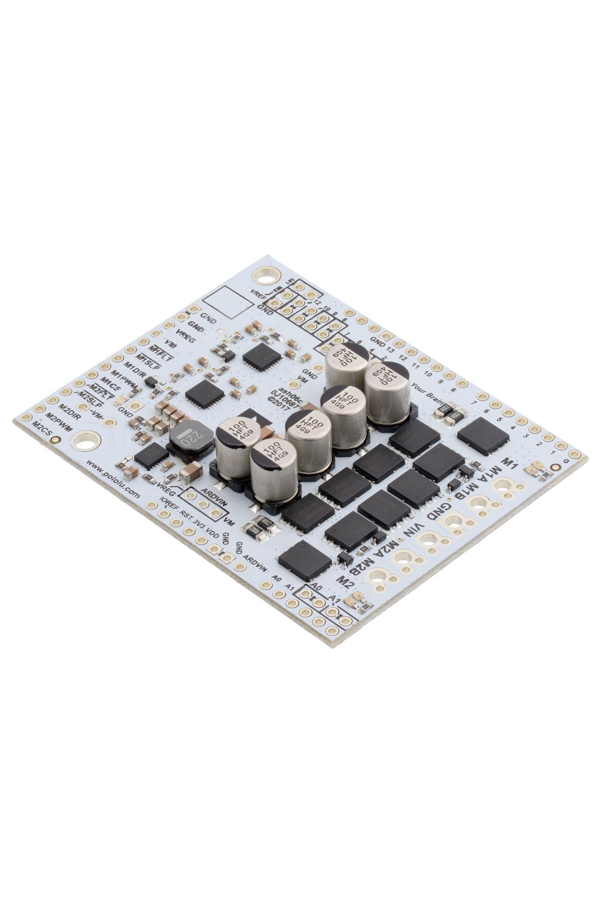 Pololu-Dual G2 High-Power Motor Driver 24v18 Shield for Arduino 2