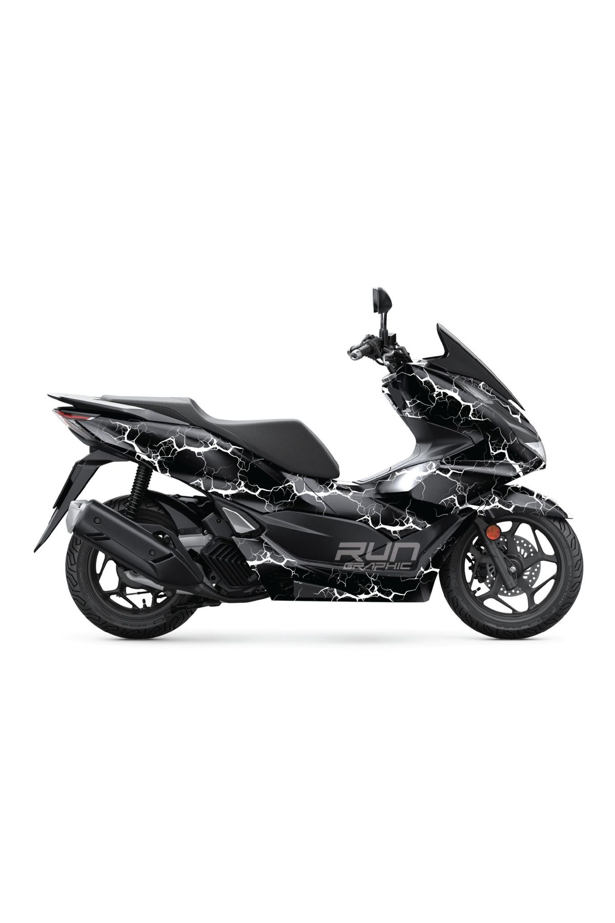 Run Grafik Shop HONDA PCX 2021-2024 ŞİMŞEK KAPLAMA GRAFİK SETİ KİT