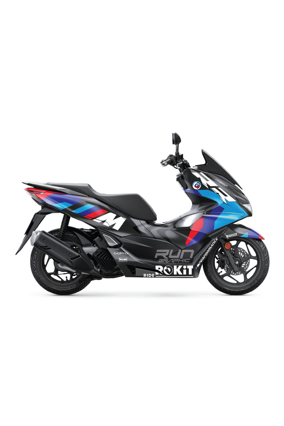 Run Grafik Shop HONDA PCX 2021-2024 BMW RR KAPLAMA GRAFİK SETİ KİT
