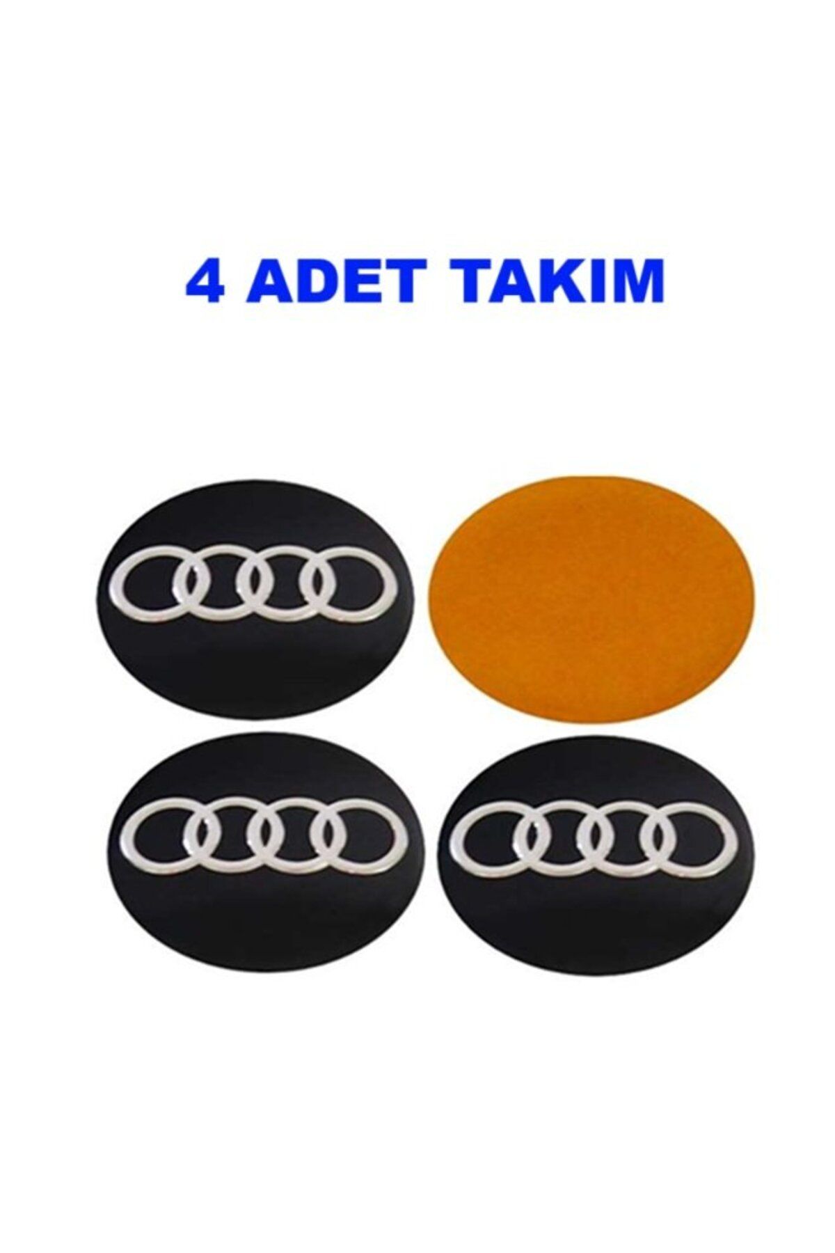 RENSA JANT GÖBEK ARMASI SİYAH YAPIŞMA OVAL 4 ADET TAKIM 56Q AUDI