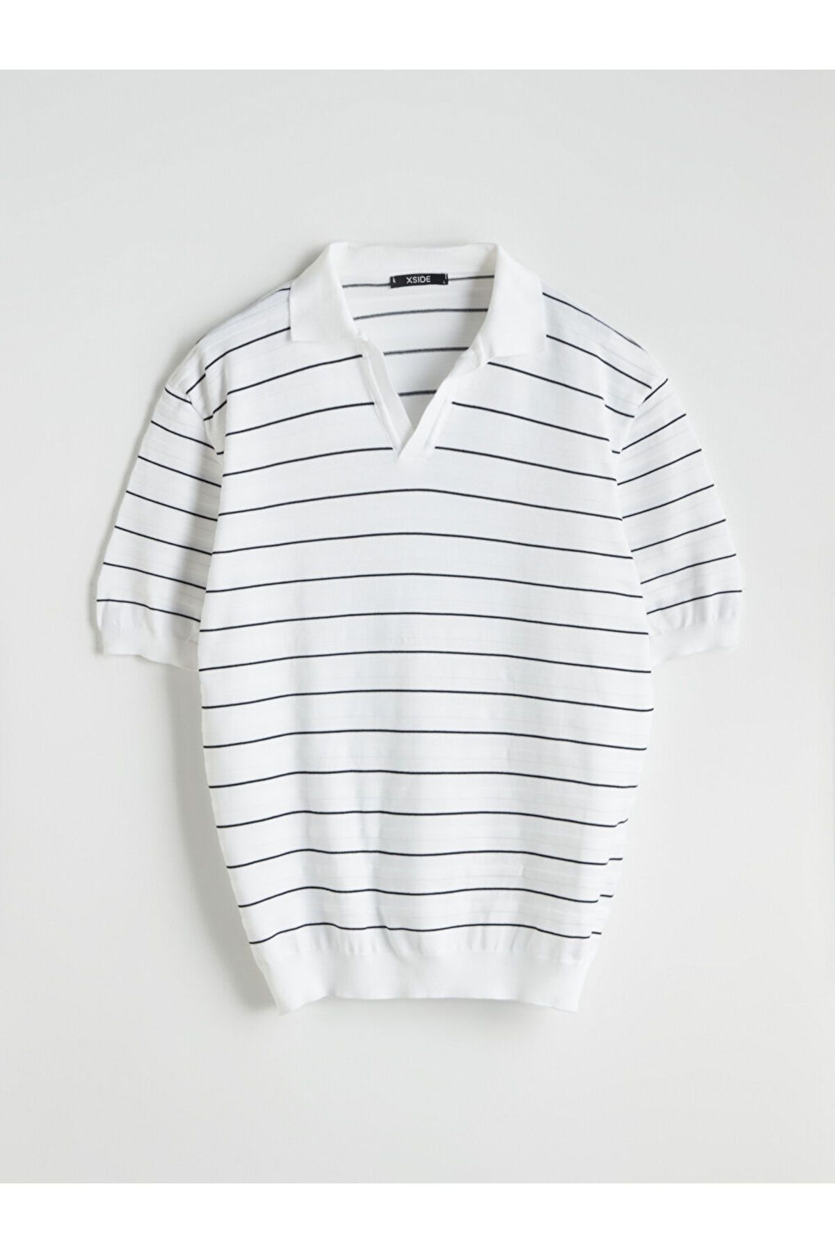 LC Waikiki-Polo Neck Short Sleeve Men's Textured Knitwear Sweater 5