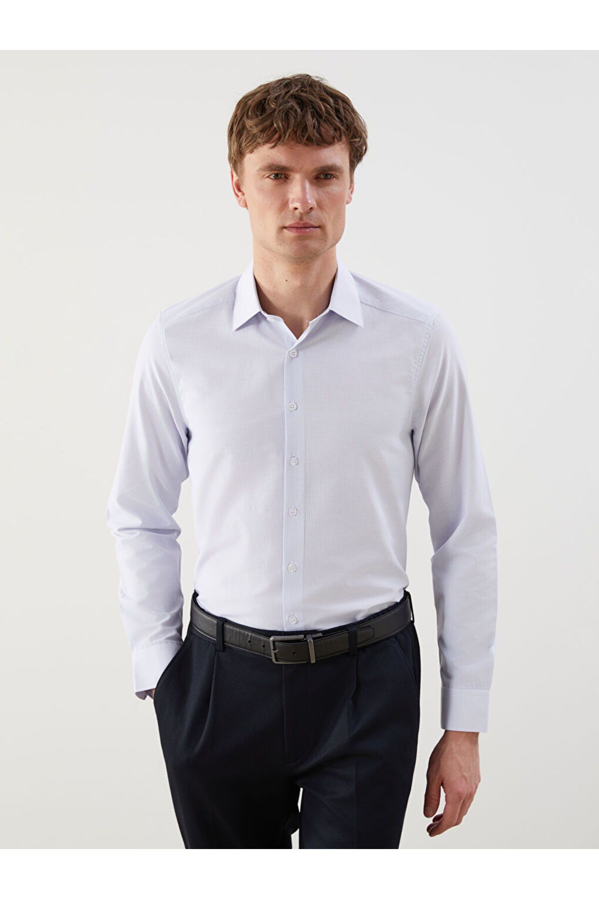 LC Waikiki Slim Fit Uzun Kollu Erkek Gömlek