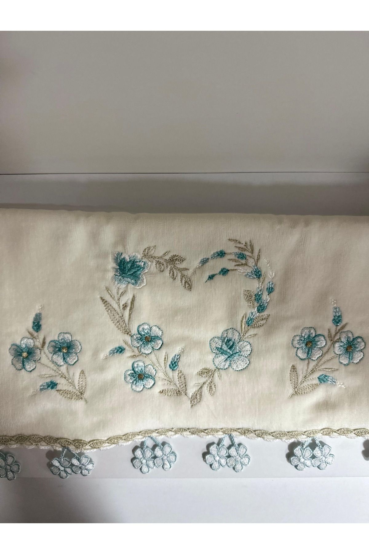 Nurpak 50X90 Cm El Yüz Havlusu Nakışlı Havlu