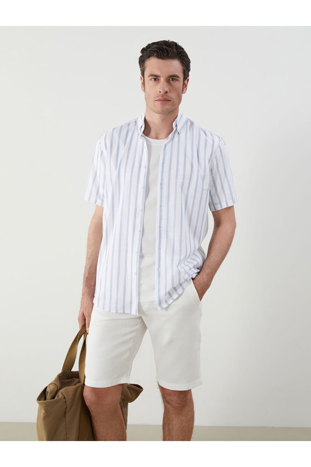 LC Waikiki Regular Fit Kısa Kollu Erkek Gömlek