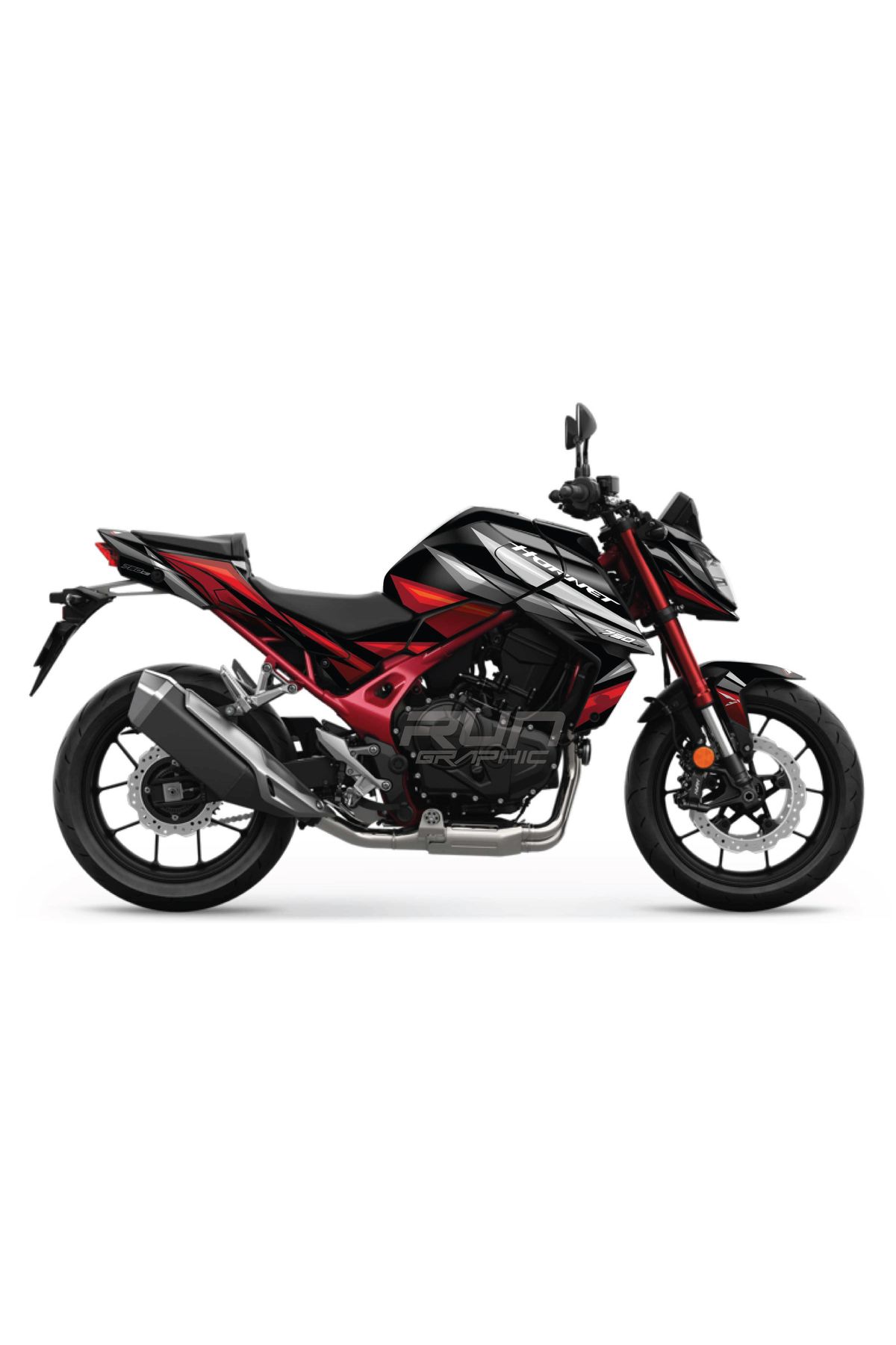 Run Grafik Shop HONDA HORNET 750 2023-2025 DRAW KAPLAMA GRAFİK SET KİT