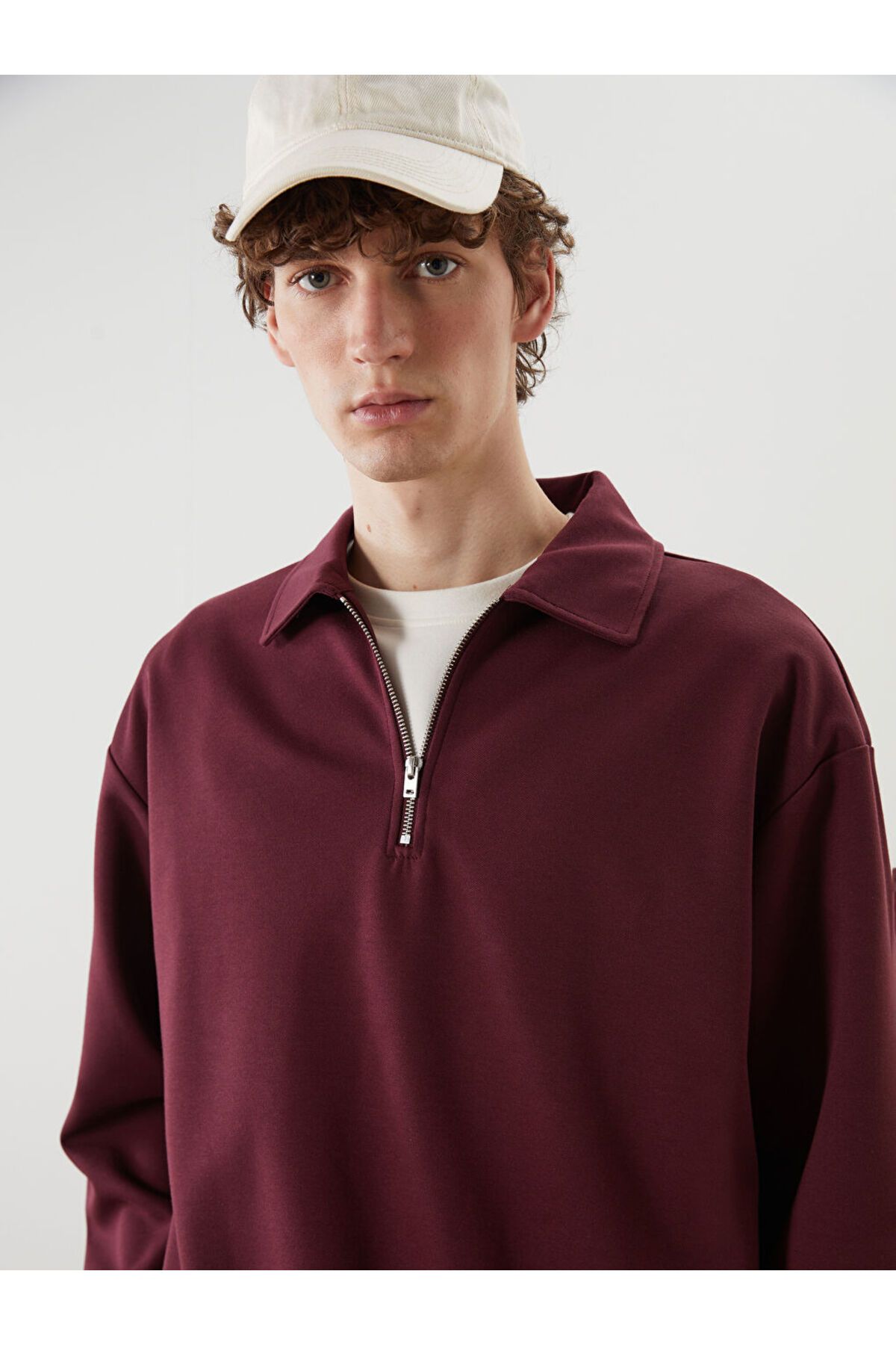 LC Waikiki Polo Yaka Erkek Sweatshirt